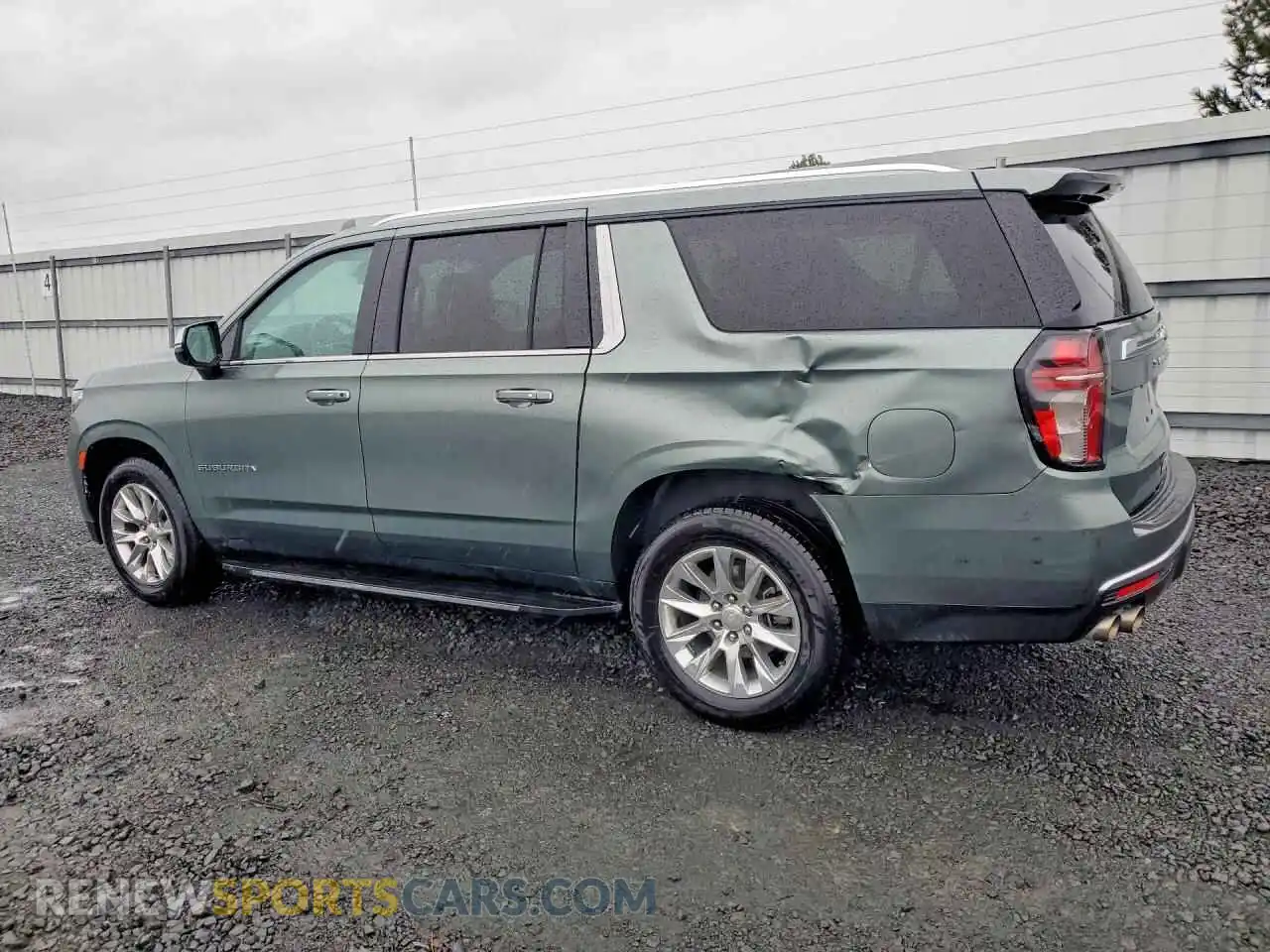 2 Photograph of a damaged car 1GNSCFKDXPR461495 CHEVROLET SUBURBAN 2023