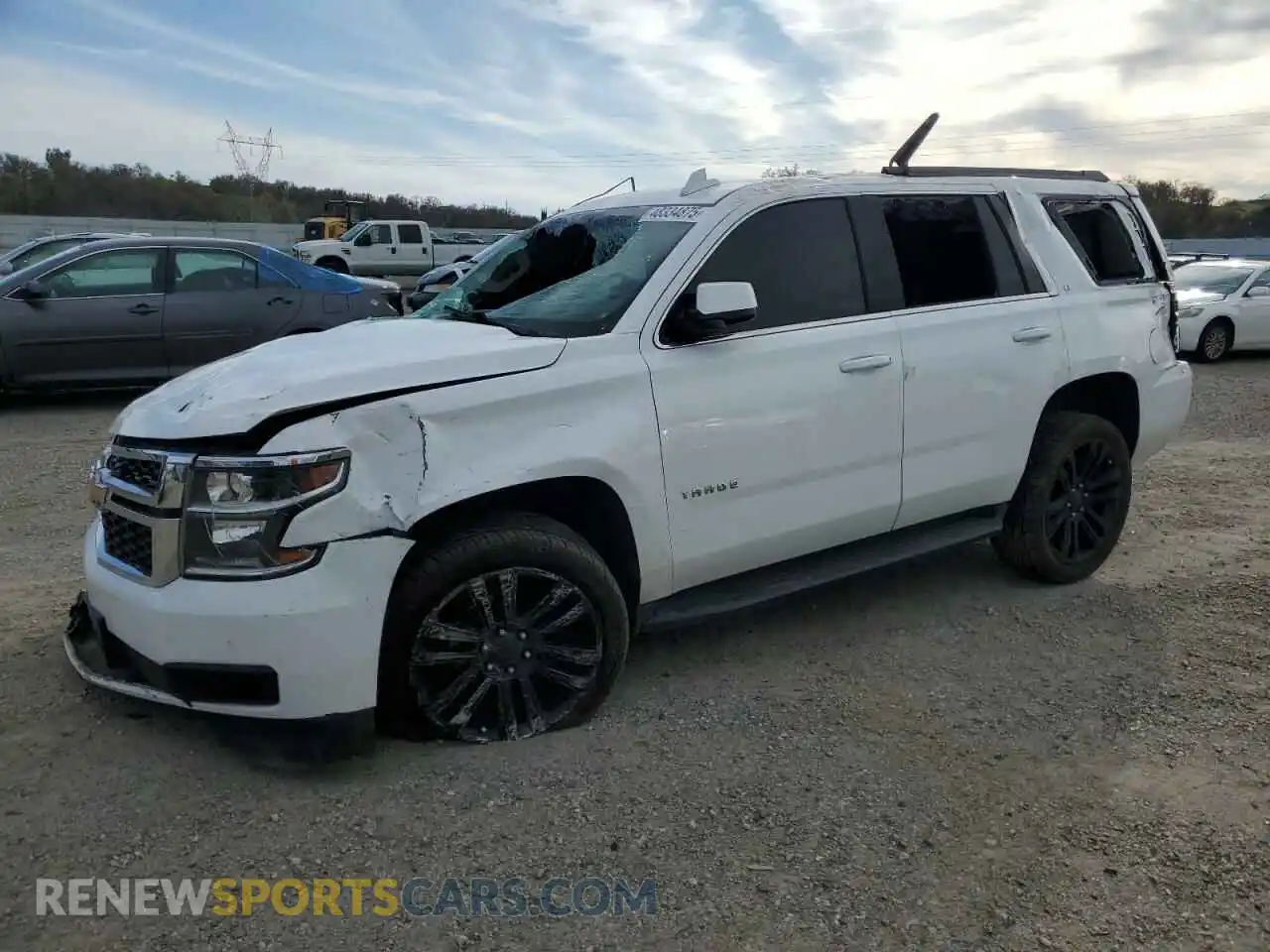 1 Photograph of a damaged car 1GNSKBKC7KR366386 CHEVROLET TAHOE 2019