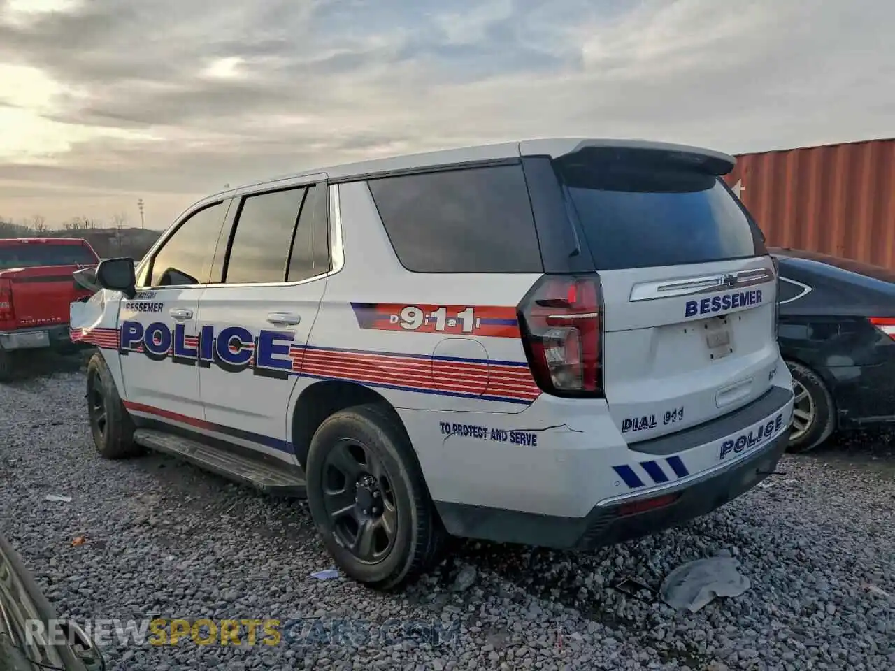 2 Photograph of a damaged car 1GNSCLED8MR459038 CHEVROLET TAHOE 2021