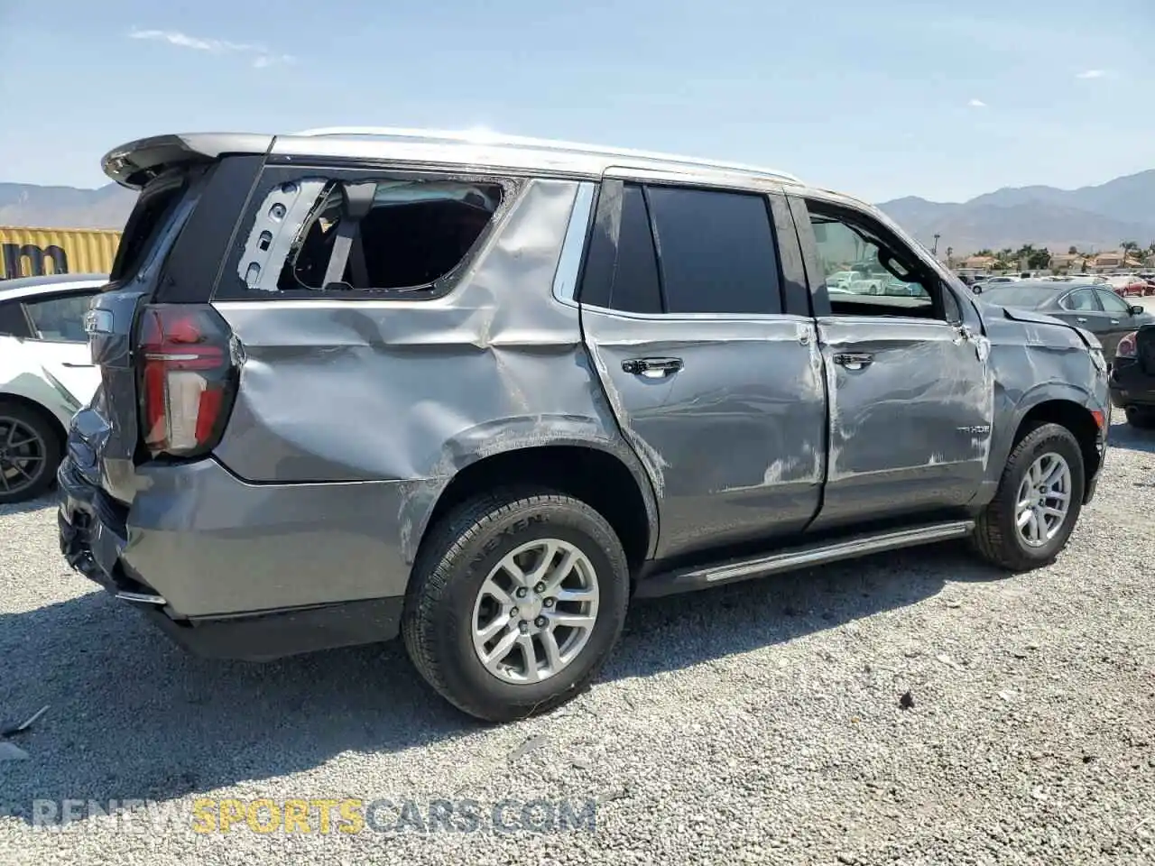3 Photograph of a damaged car 1GNSCMKD3MR227893 CHEVROLET TAHOE 2021