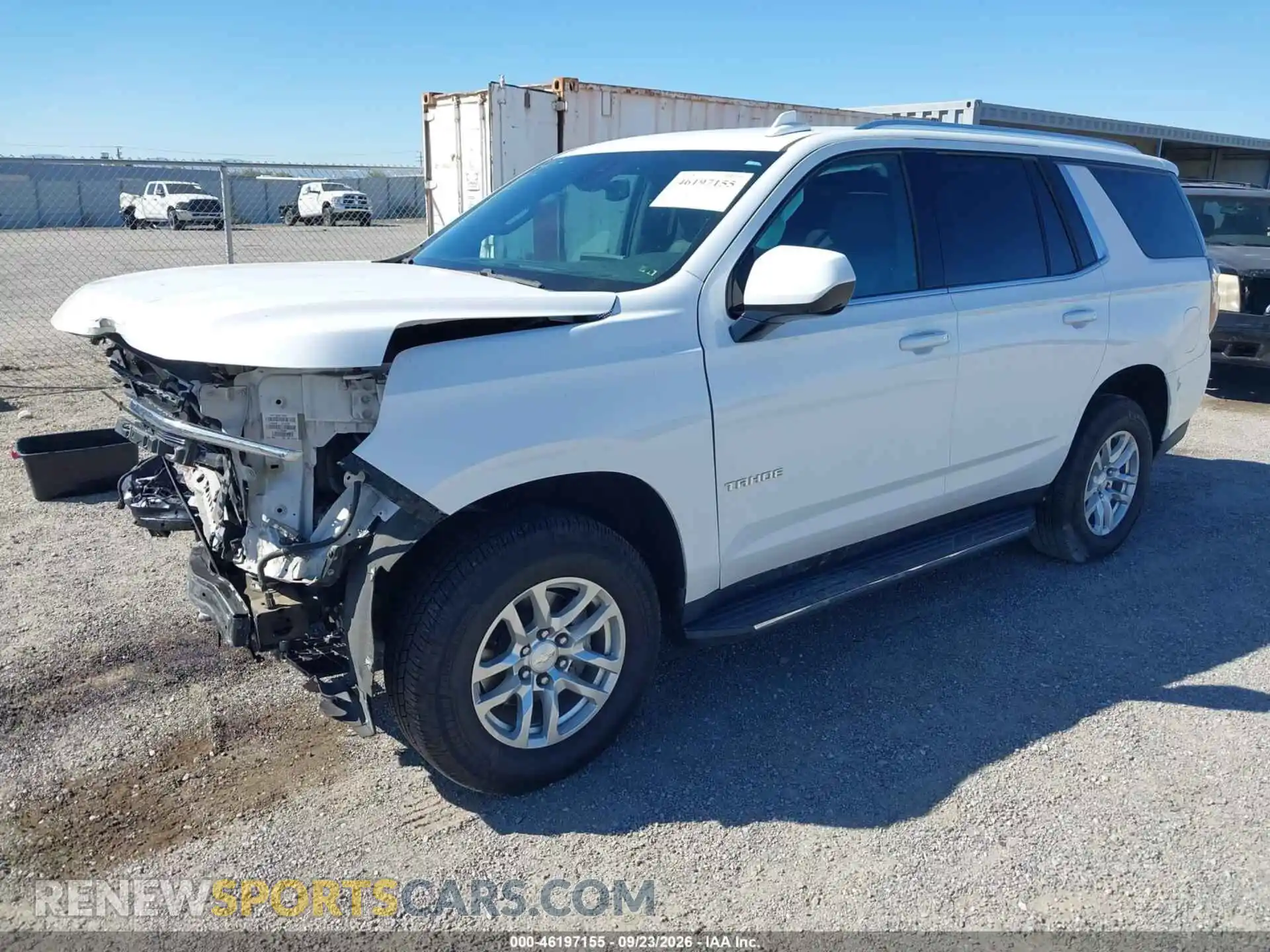 2 Photograph of a damaged car 1GNSCNKD3MR199034 CHEVROLET TAHOE 2021