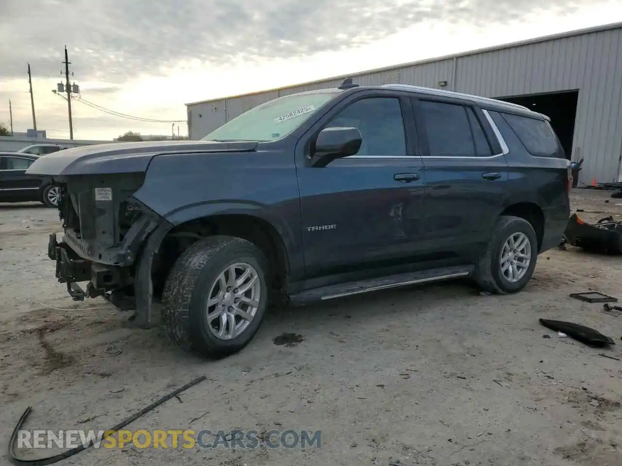 1 Photograph of a damaged car 1GNSCNKD5MR252123 CHEVROLET TAHOE 2021