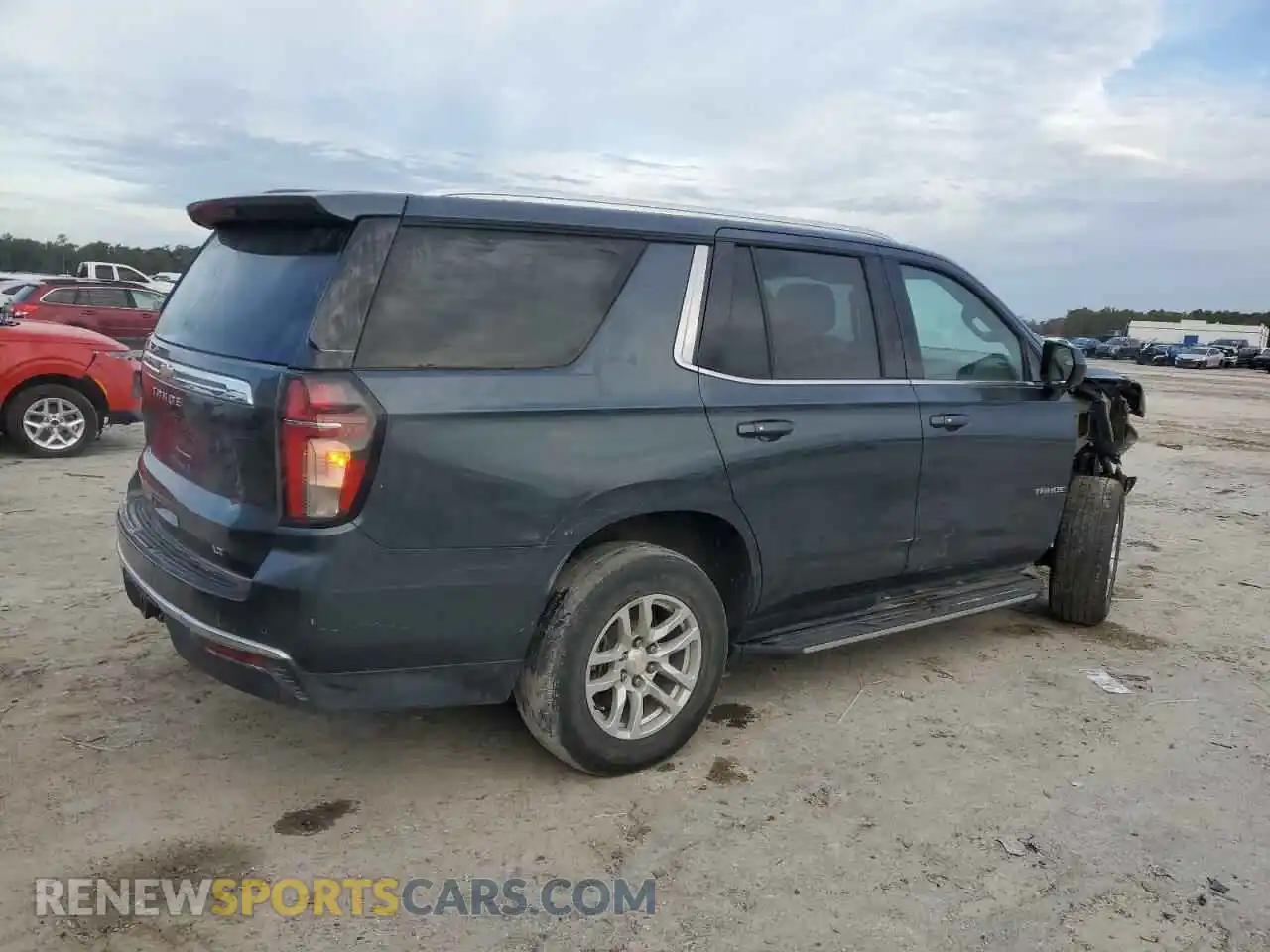 3 Photograph of a damaged car 1GNSCNKD5MR252123 CHEVROLET TAHOE 2021