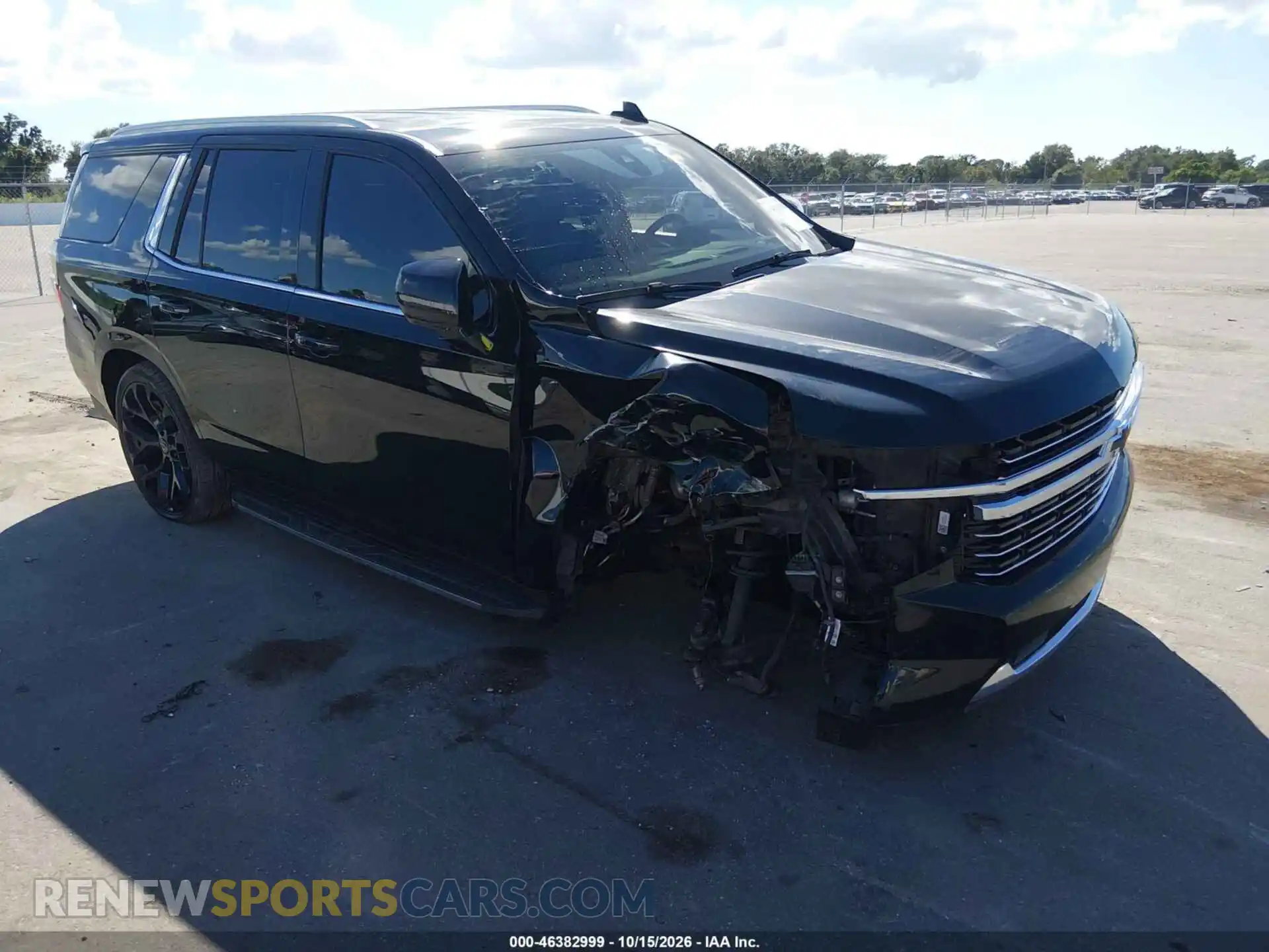 1 Photograph of a damaged car 1GNSCNKD6MR201701 CHEVROLET TAHOE 2021