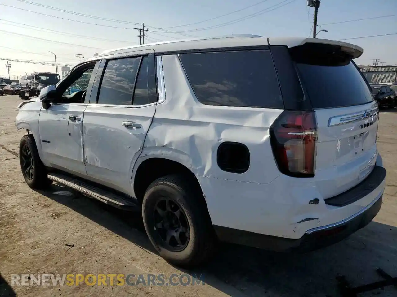 2 Photograph of a damaged car 1GNSCNKD7MR103115 CHEVROLET TAHOE 2021