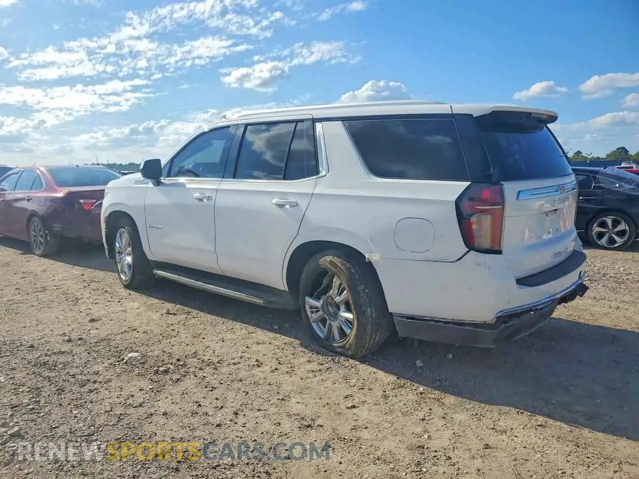 2 Photograph of a damaged car 1GNSCNKD7MR265200 CHEVROLET TAHOE 2021