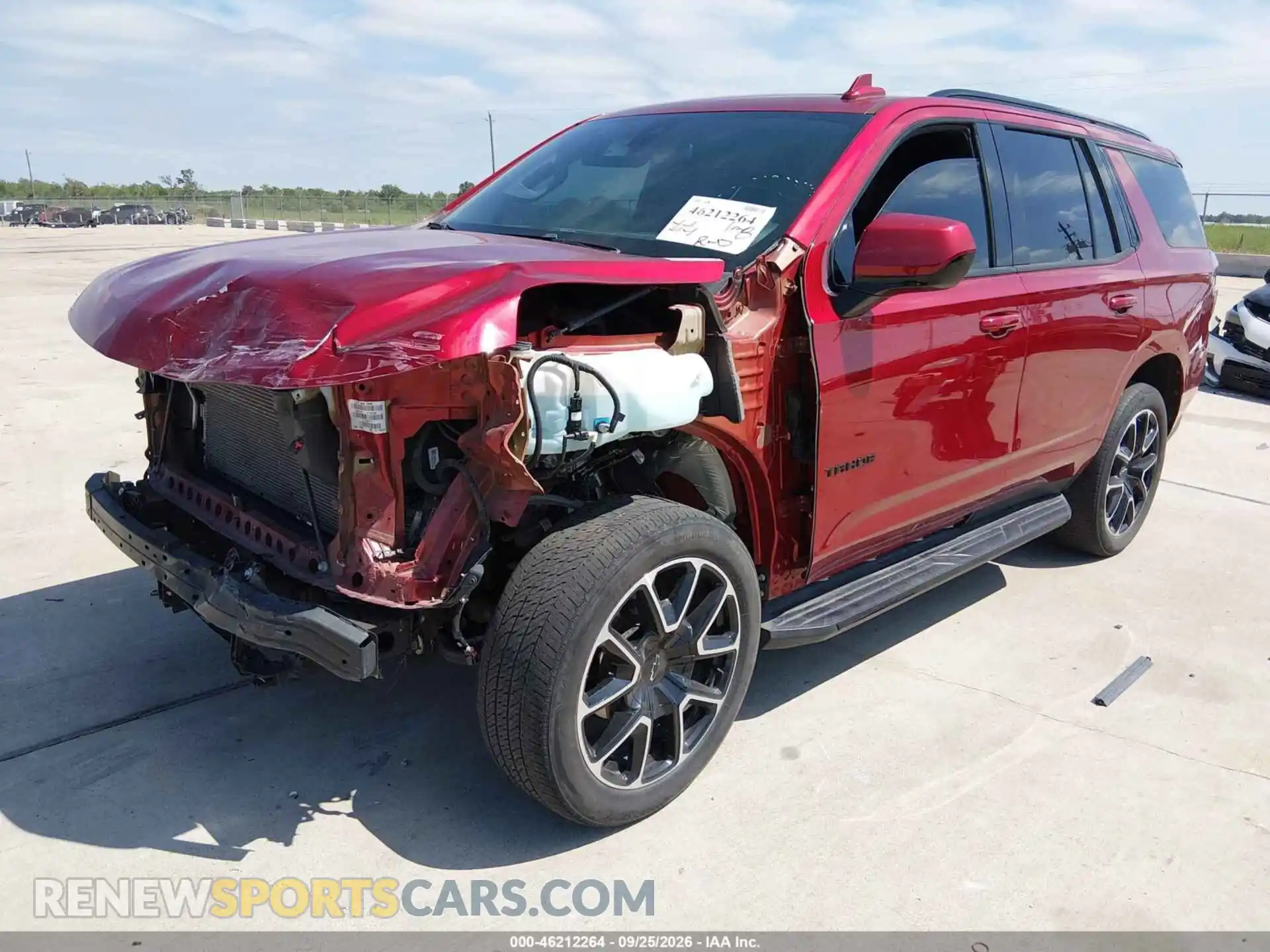 2 Photograph of a damaged car 1GNSCRKD0MR290902 CHEVROLET TAHOE 2021