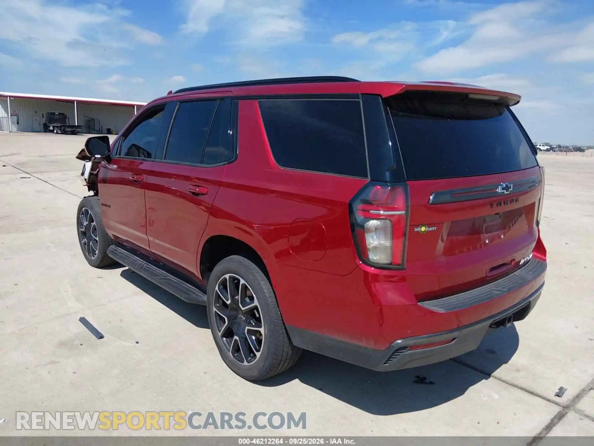 3 Photograph of a damaged car 1GNSCRKD0MR290902 CHEVROLET TAHOE 2021