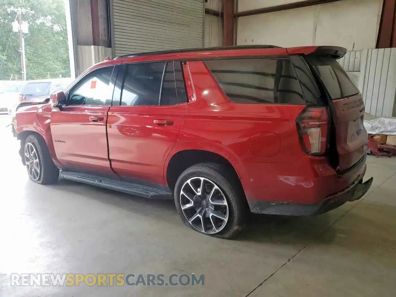 2 Photograph of a damaged car 1GNSCRKD3MR263502 CHEVROLET TAHOE 2021