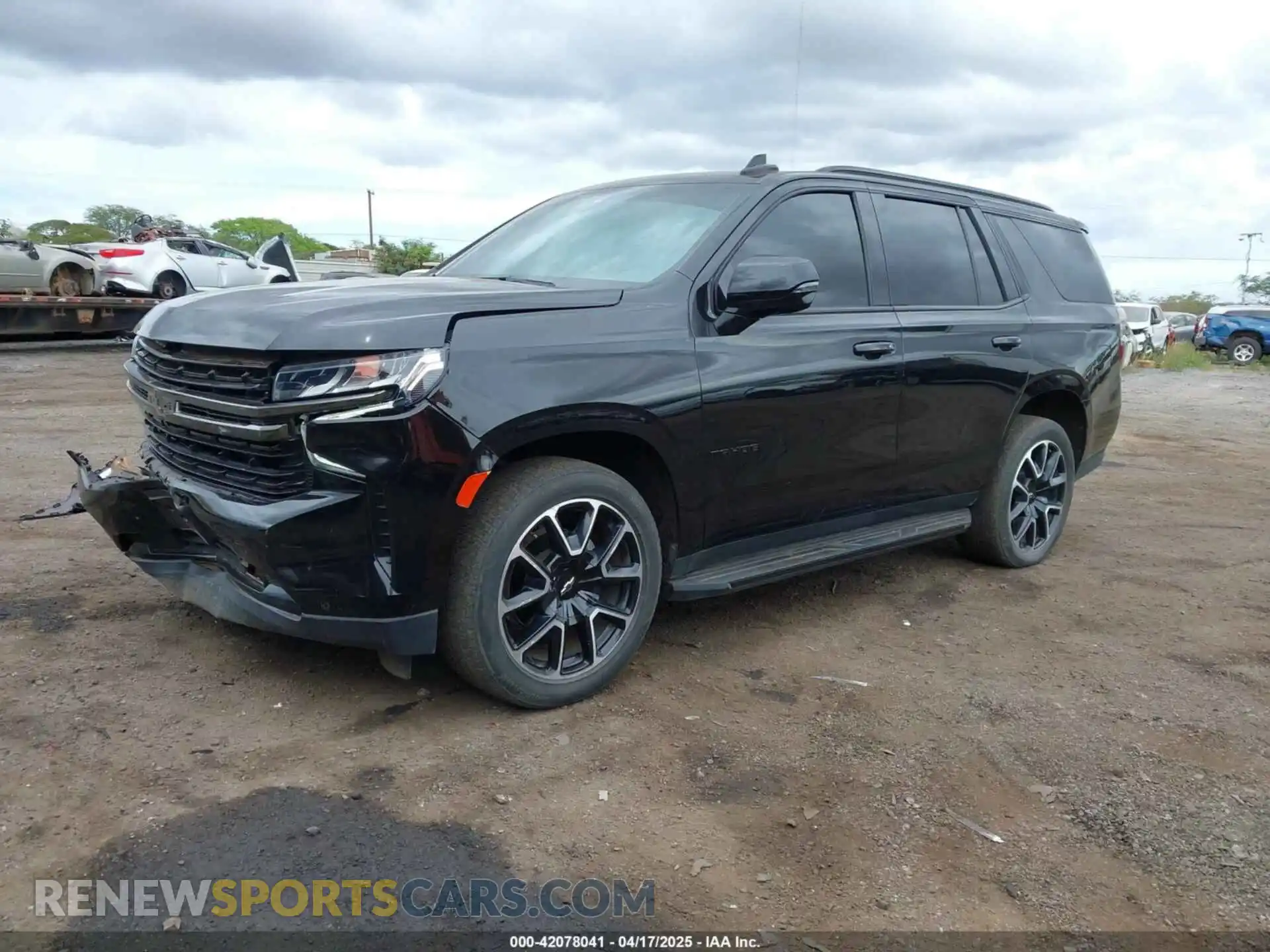 2 Photograph of a damaged car 1GNSCRKD9MR245313 CHEVROLET TAHOE 2021