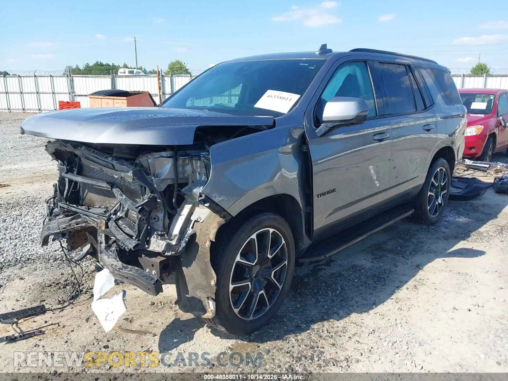 2 Photograph of a damaged car 1GNSCRKDXMR335733 CHEVROLET TAHOE 2021