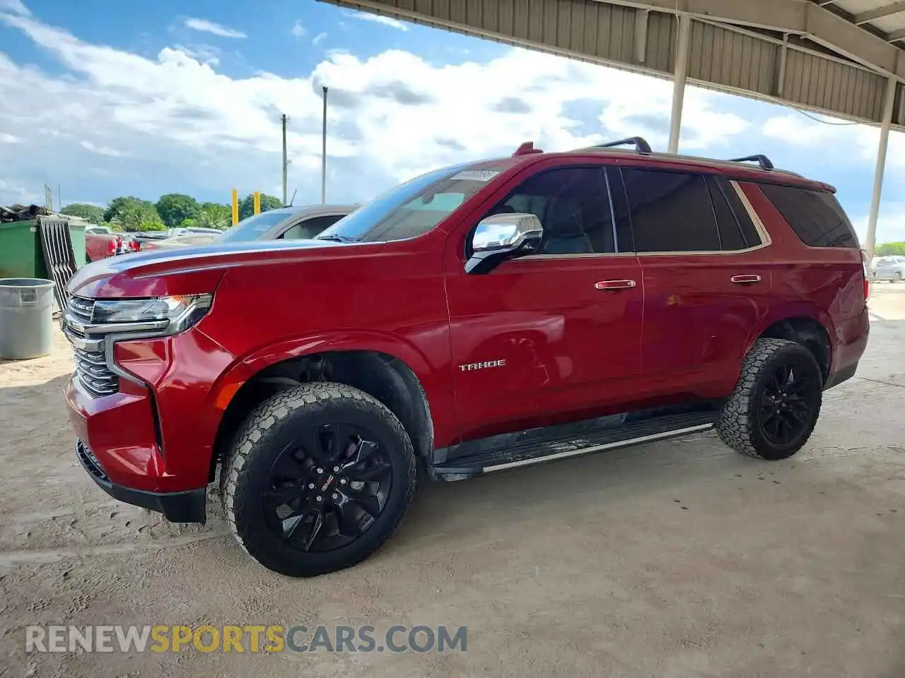 1 Photograph of a damaged car 1GNSCSKD2MR138272 CHEVROLET TAHOE 2021