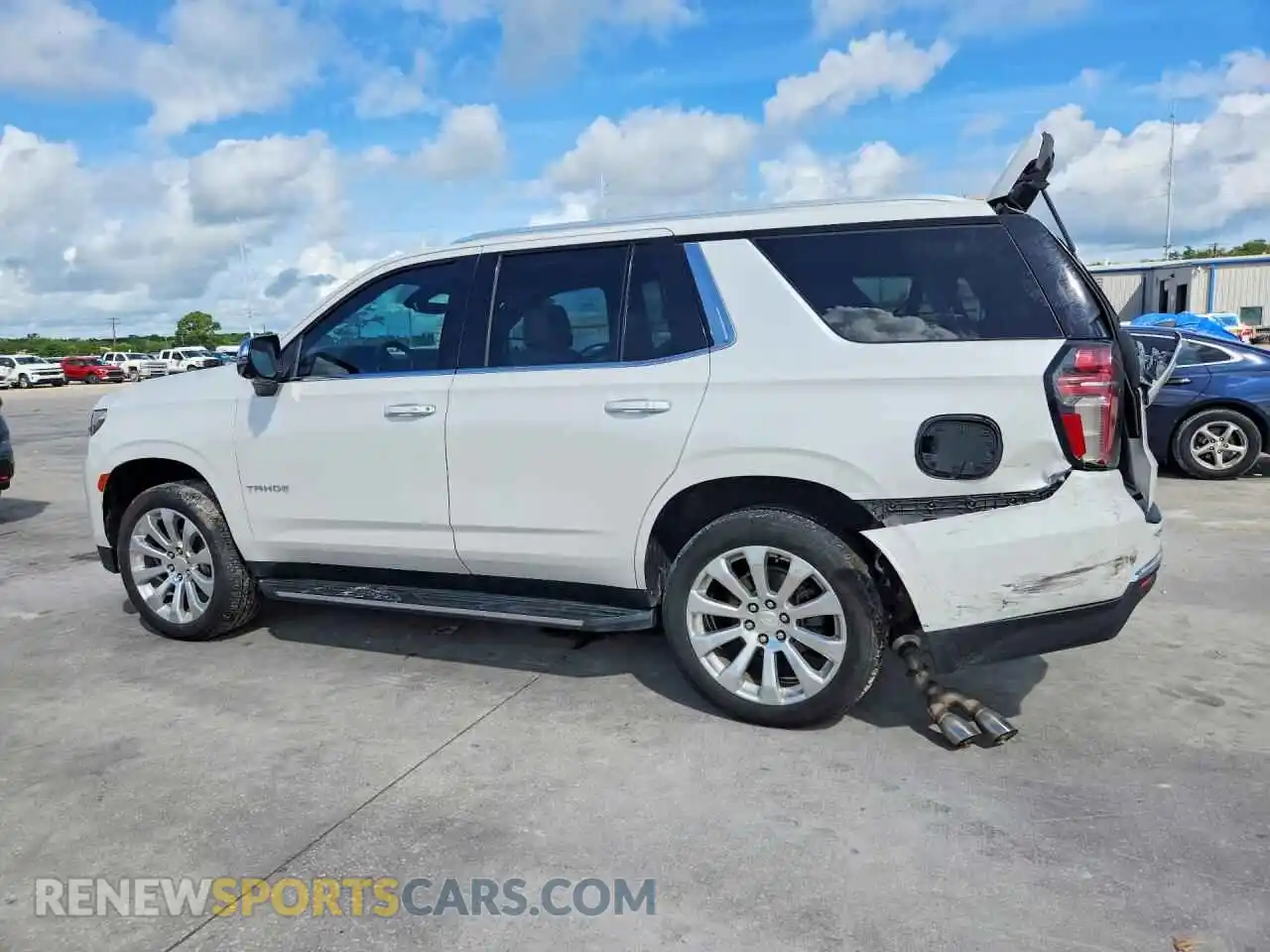 2 Photograph of a damaged car 1GNSCSKD6MR120910 CHEVROLET TAHOE 2021
