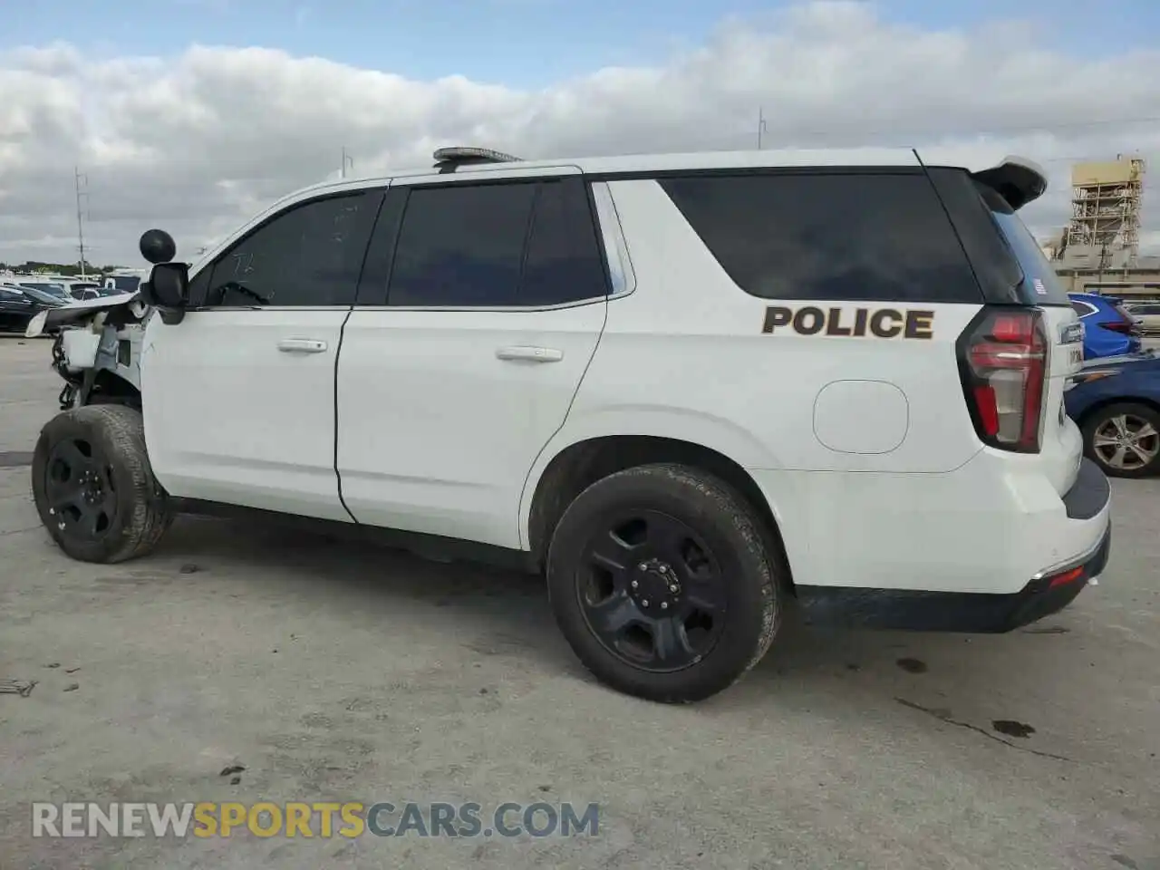 2 Photograph of a damaged car 1GNSKLED4MR443776 CHEVROLET TAHOE 2021