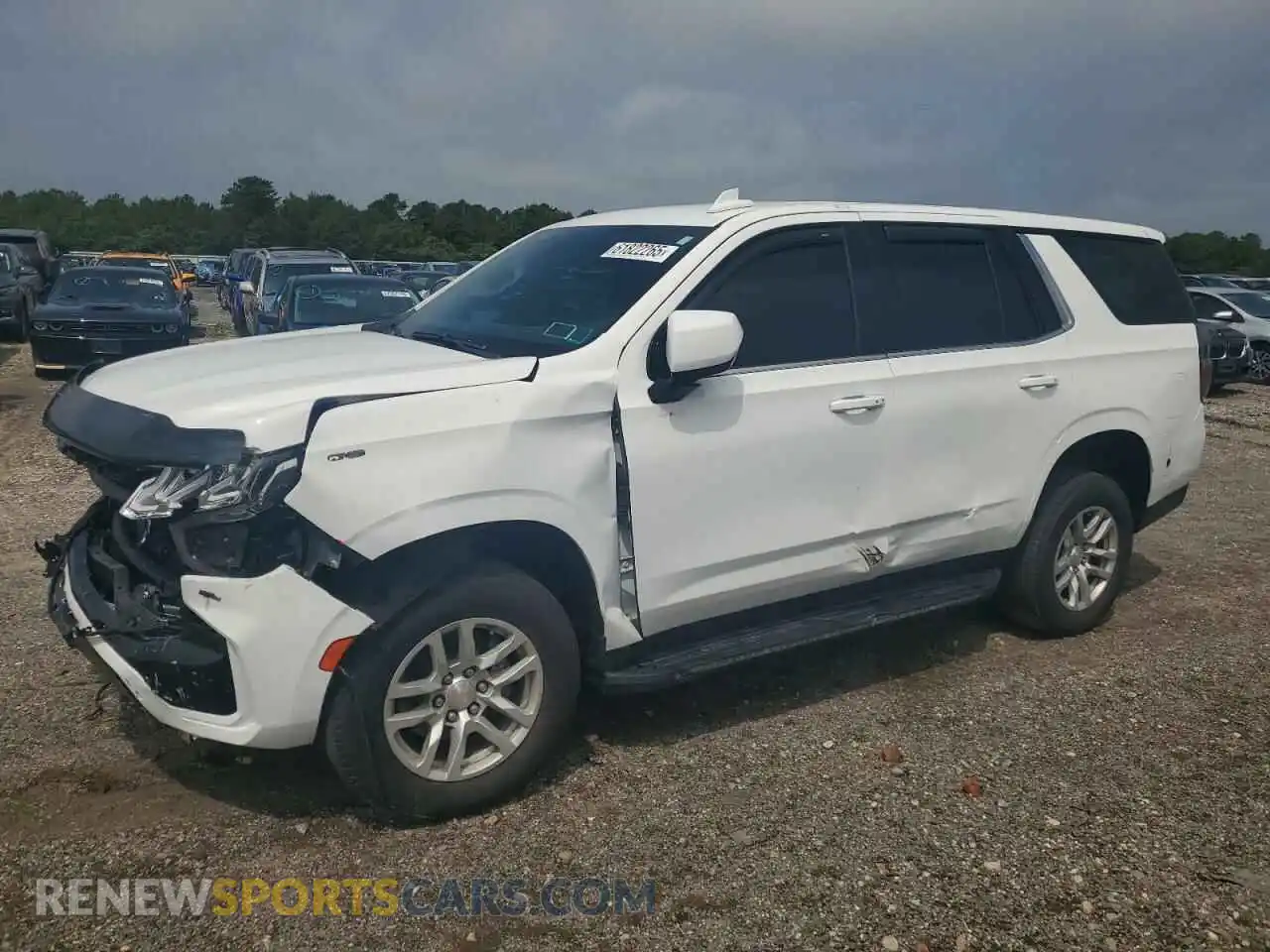 1 Photograph of a damaged car 1GNSKLED5MR346070 CHEVROLET TAHOE 2021