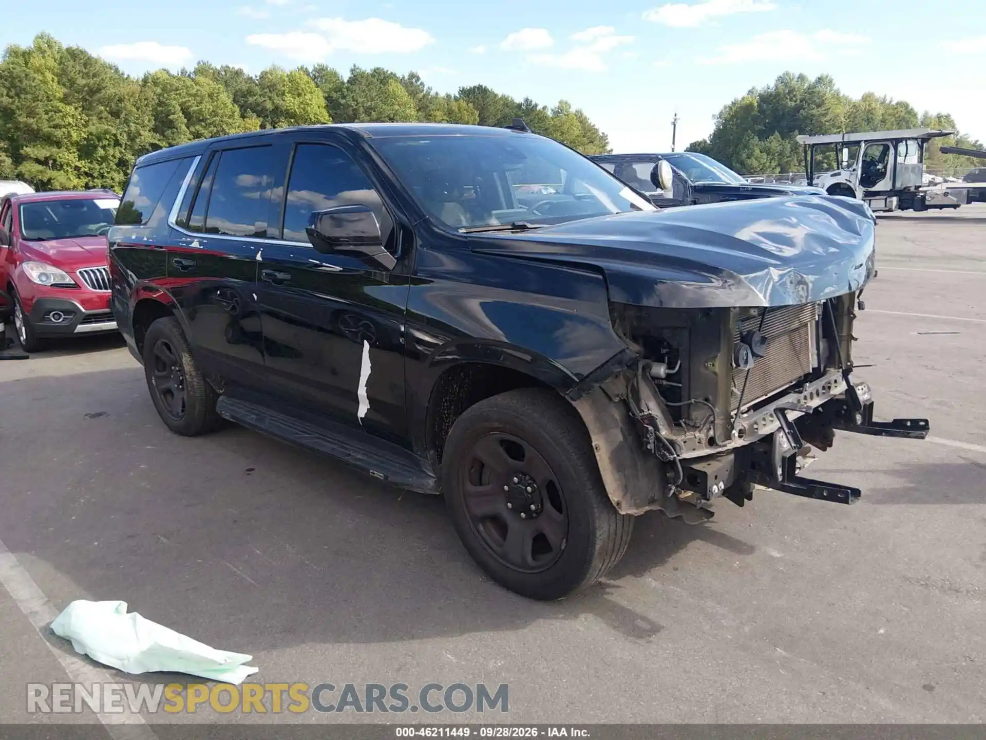 1 Photograph of a damaged car 1GNSKLED6MR369521 CHEVROLET TAHOE 2021