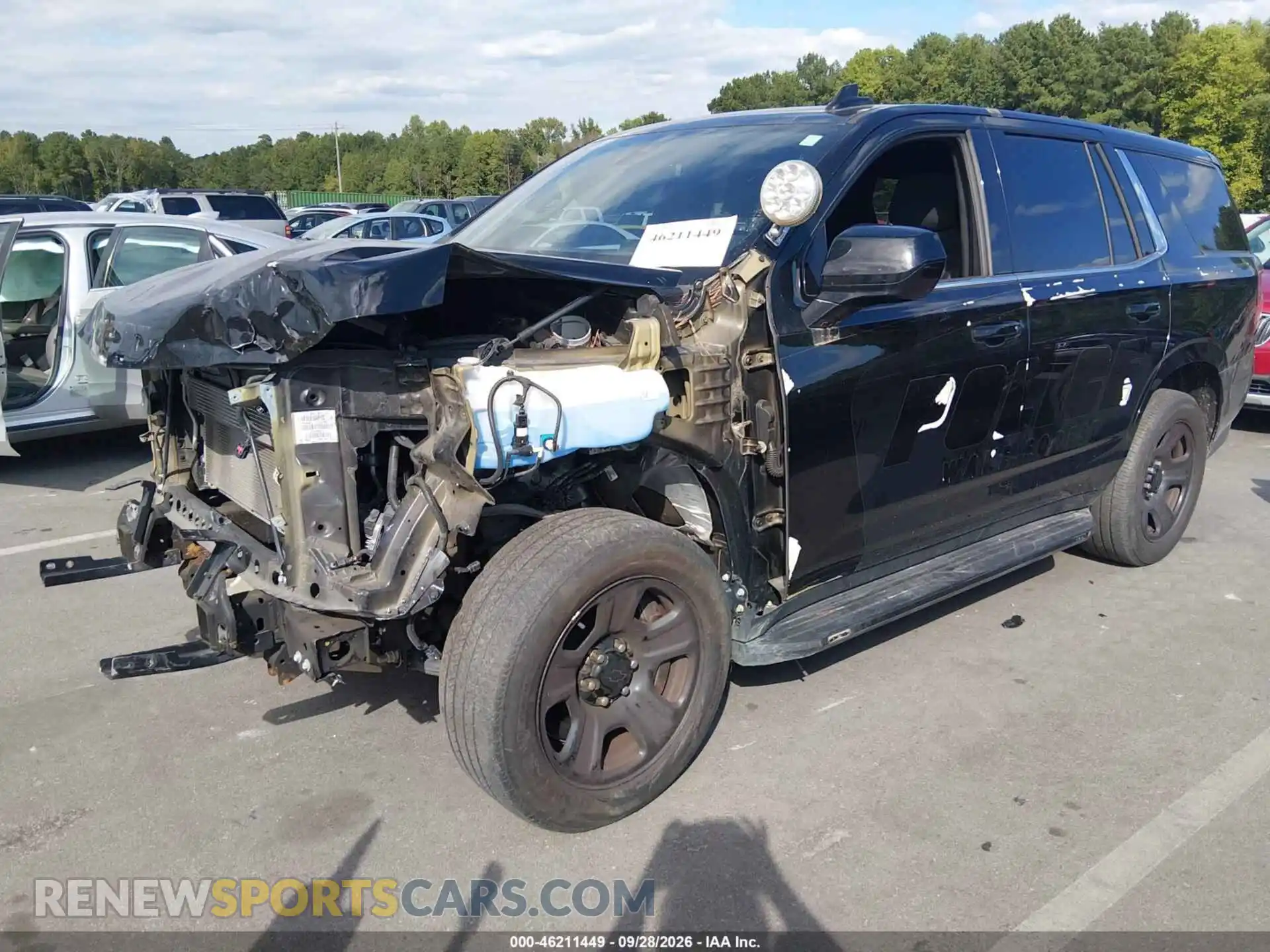 2 Photograph of a damaged car 1GNSKLED6MR369521 CHEVROLET TAHOE 2021