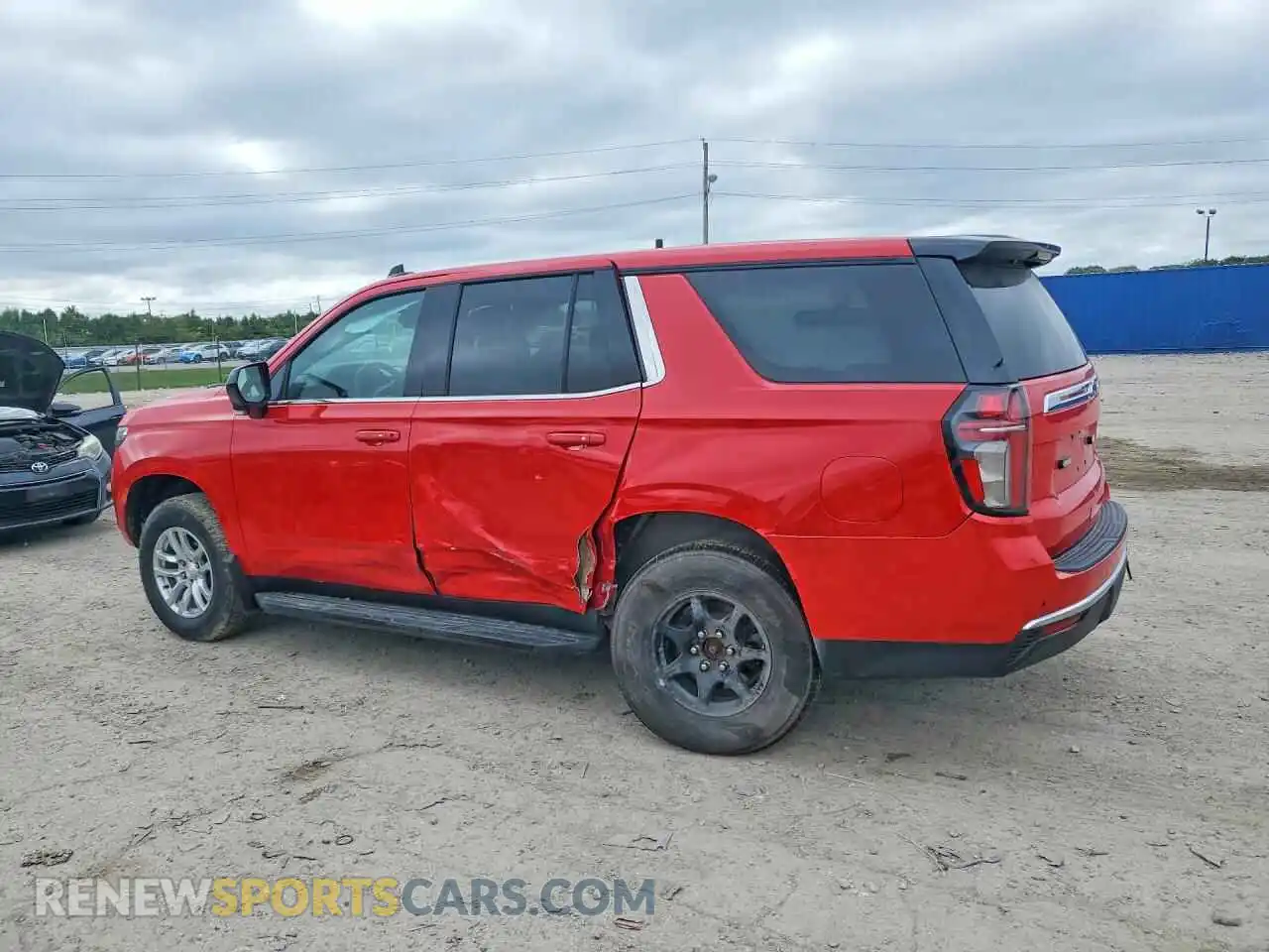 2 Photograph of a damaged car 1GNSKLED6MR466489 CHEVROLET TAHOE 2021