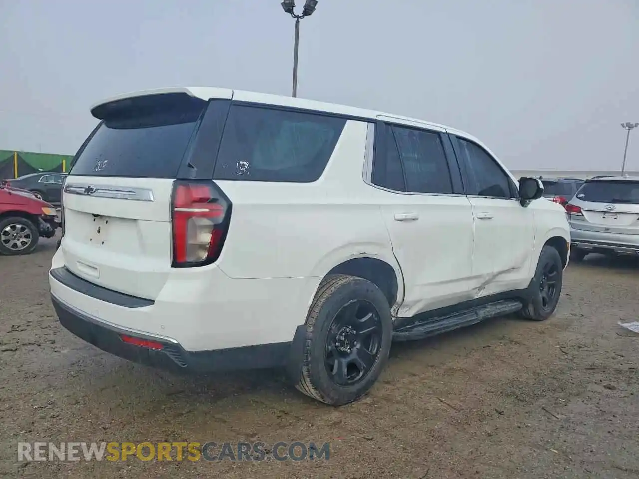3 Photograph of a damaged car 1GNSKLED7MR455033 CHEVROLET TAHOE 2021