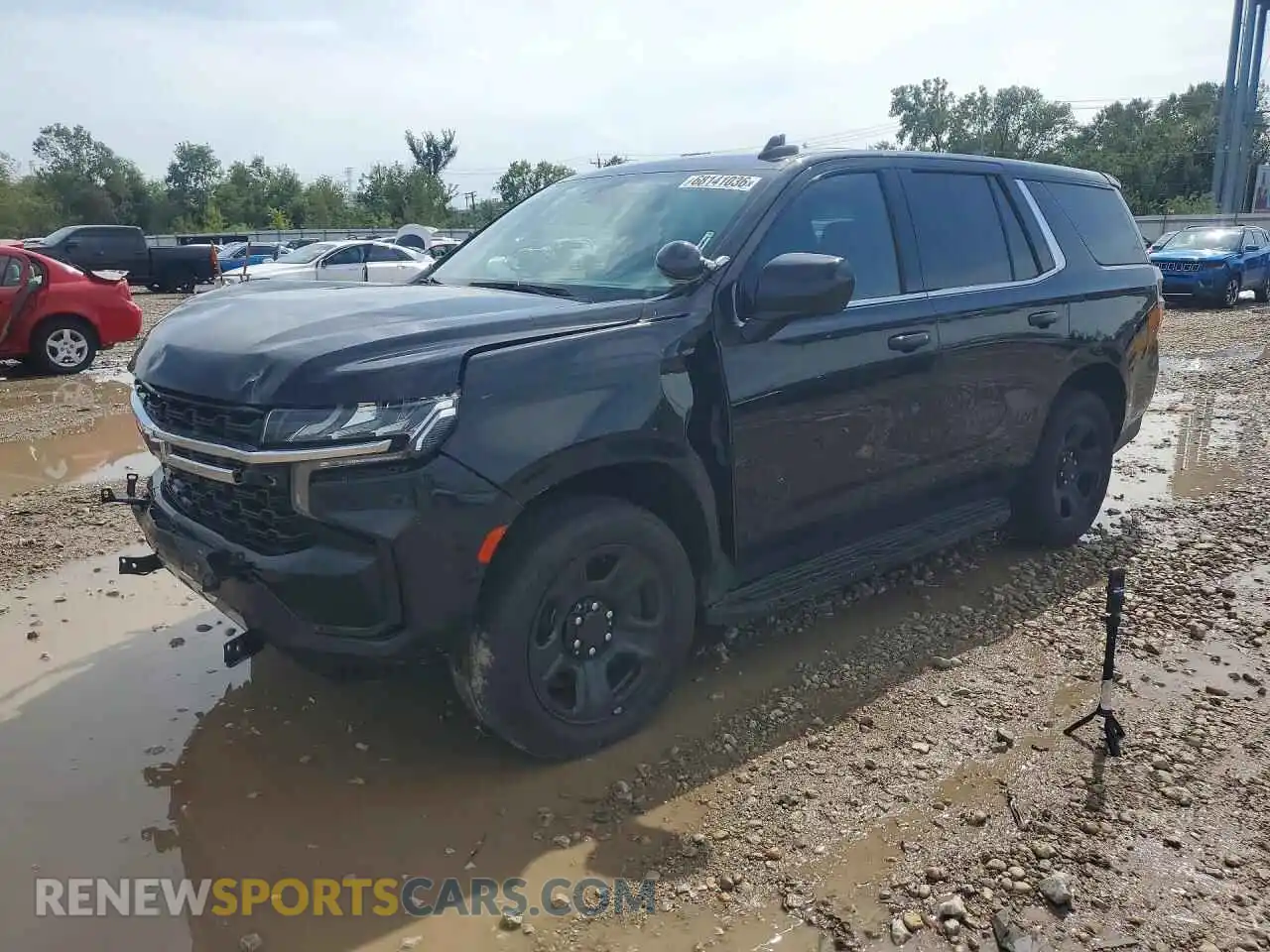 1 Photograph of a damaged car 1GNSKLED8MR481219 CHEVROLET TAHOE 2021