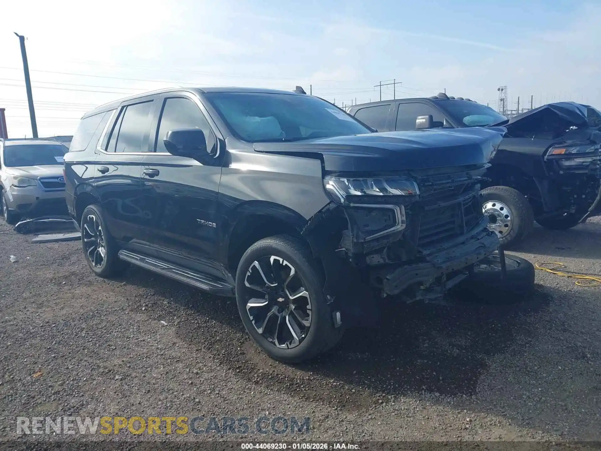 1 Photograph of a damaged car 1GNSCNKD5NR308711 CHEVROLET TAHOE 2022
