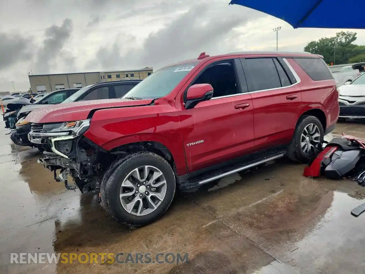 1 Фотография поврежденного автомобиля 1GNSCNKD9NR306086 CHEVROLET TAHOE 2022