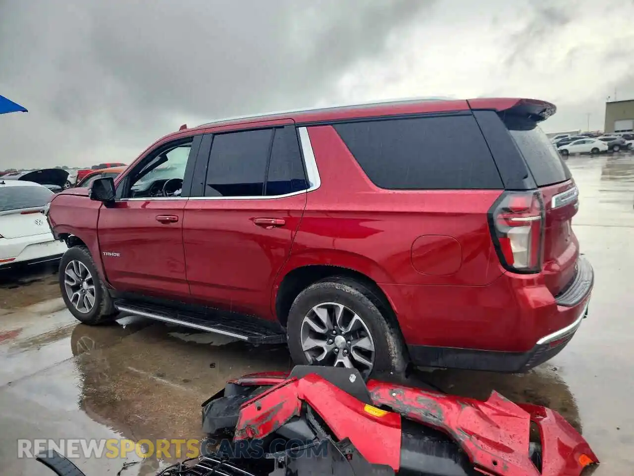 2 Фотография поврежденного автомобиля 1GNSCNKD9NR306086 CHEVROLET TAHOE 2022