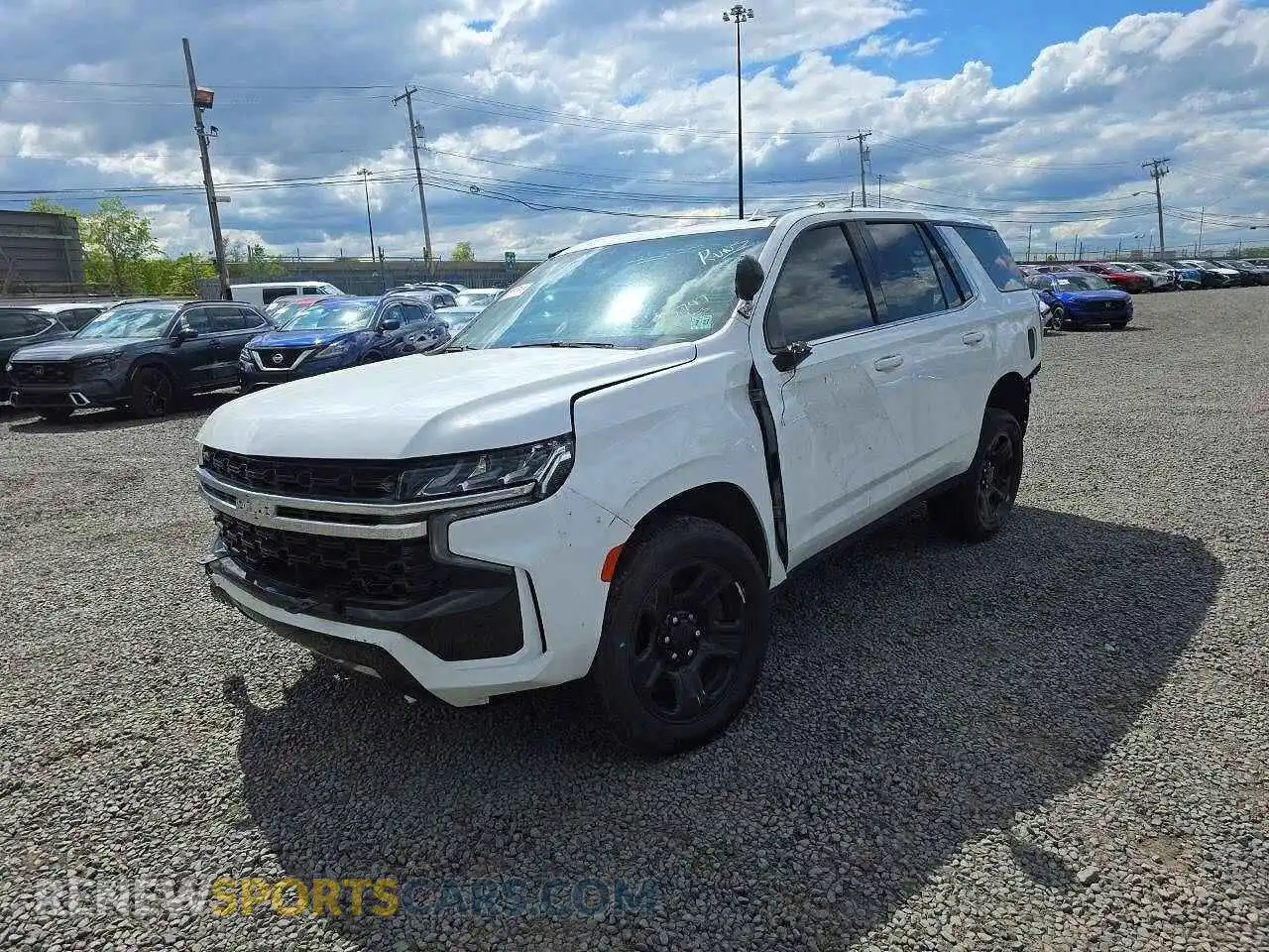 1 Photograph of a damaged car 1GNSKLED4NR306323 CHEVROLET TAHOE 2022