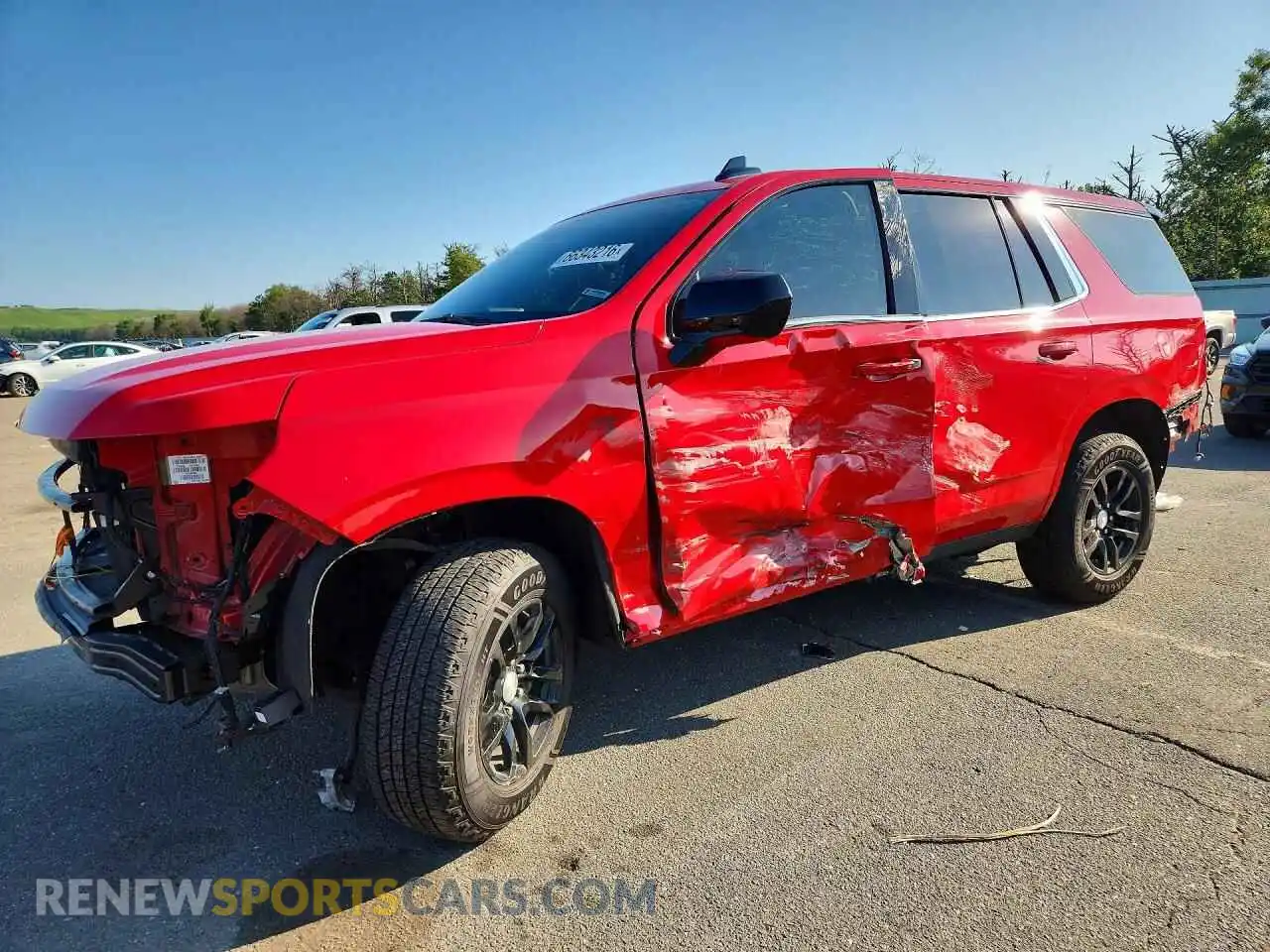 1 Photograph of a damaged car 1GNSKLED6NR302855 CHEVROLET TAHOE 2022