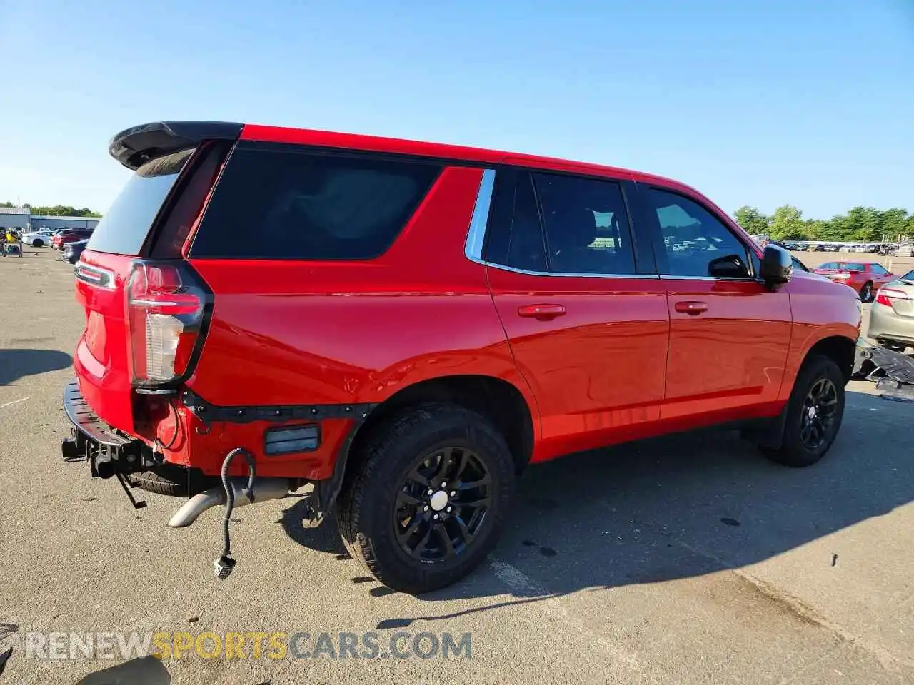 3 Photograph of a damaged car 1GNSKLED6NR302855 CHEVROLET TAHOE 2022