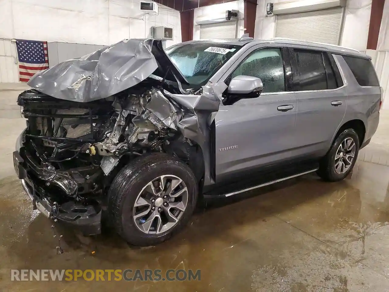1 Photograph of a damaged car 1GNSKNKDXNR307475 CHEVROLET TAHOE 2022
