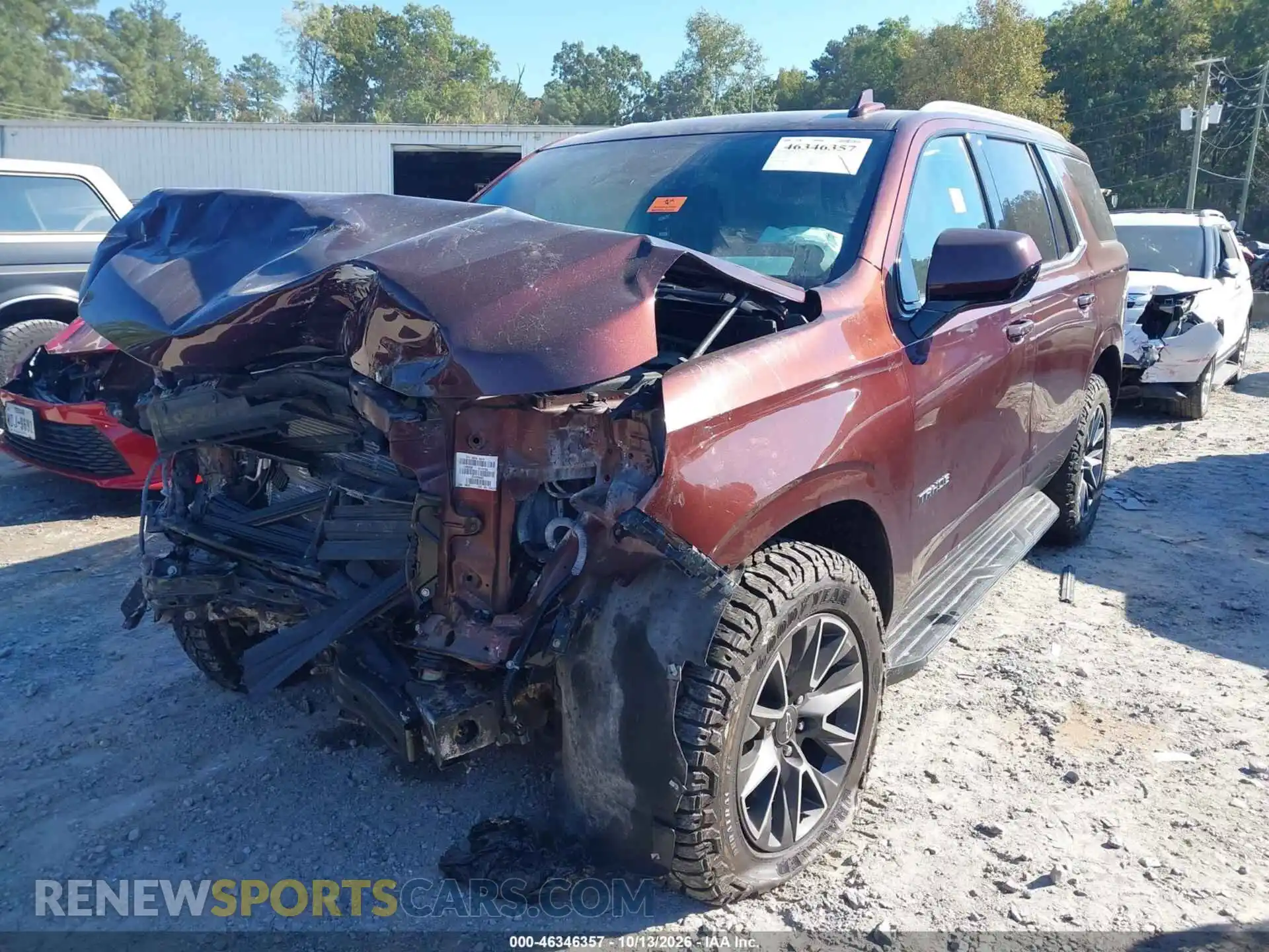 2 Photograph of a damaged car 1GNSCNKD7PR288965 CHEVROLET TAHOE 2023