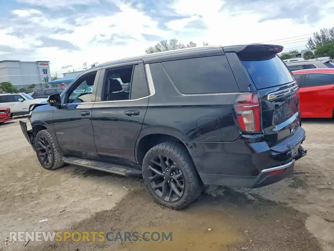 2 fotografías del automóvil dañado 1GNSCNKD7PR354155 CHEVROLET TAHOE 2023