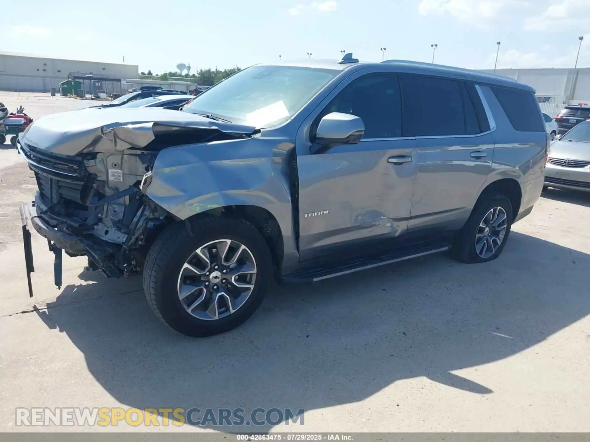 2 Photograph of a damaged car 1GNSCNKD9PR286604 CHEVROLET TAHOE 2023