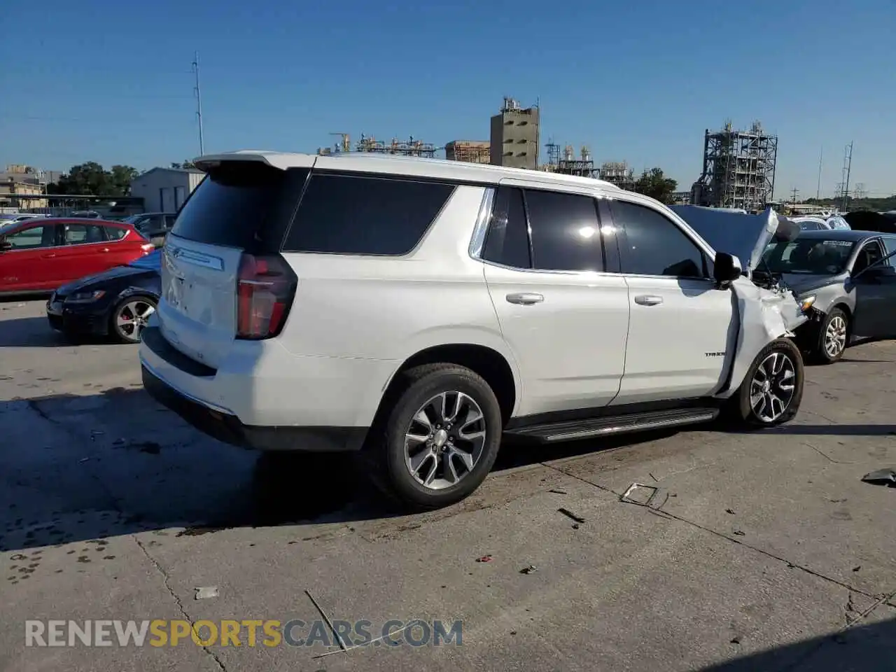 3 fotografías del automóvil dañado 1GNSCNKDXPR120348 CHEVROLET TAHOE 2023