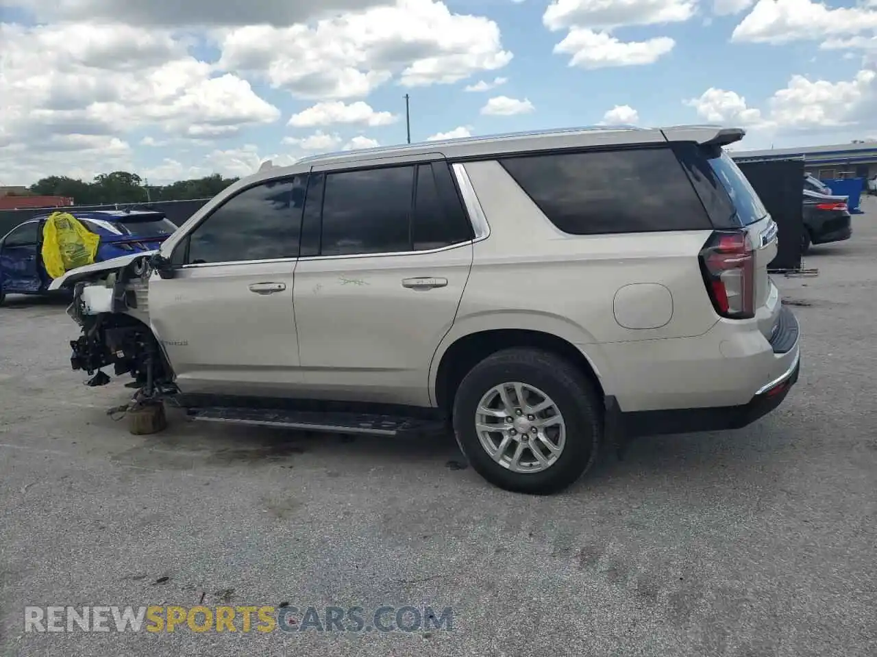 2 Photograph of a damaged car 1GNSCNKT3PR397575 CHEVROLET TAHOE 2023