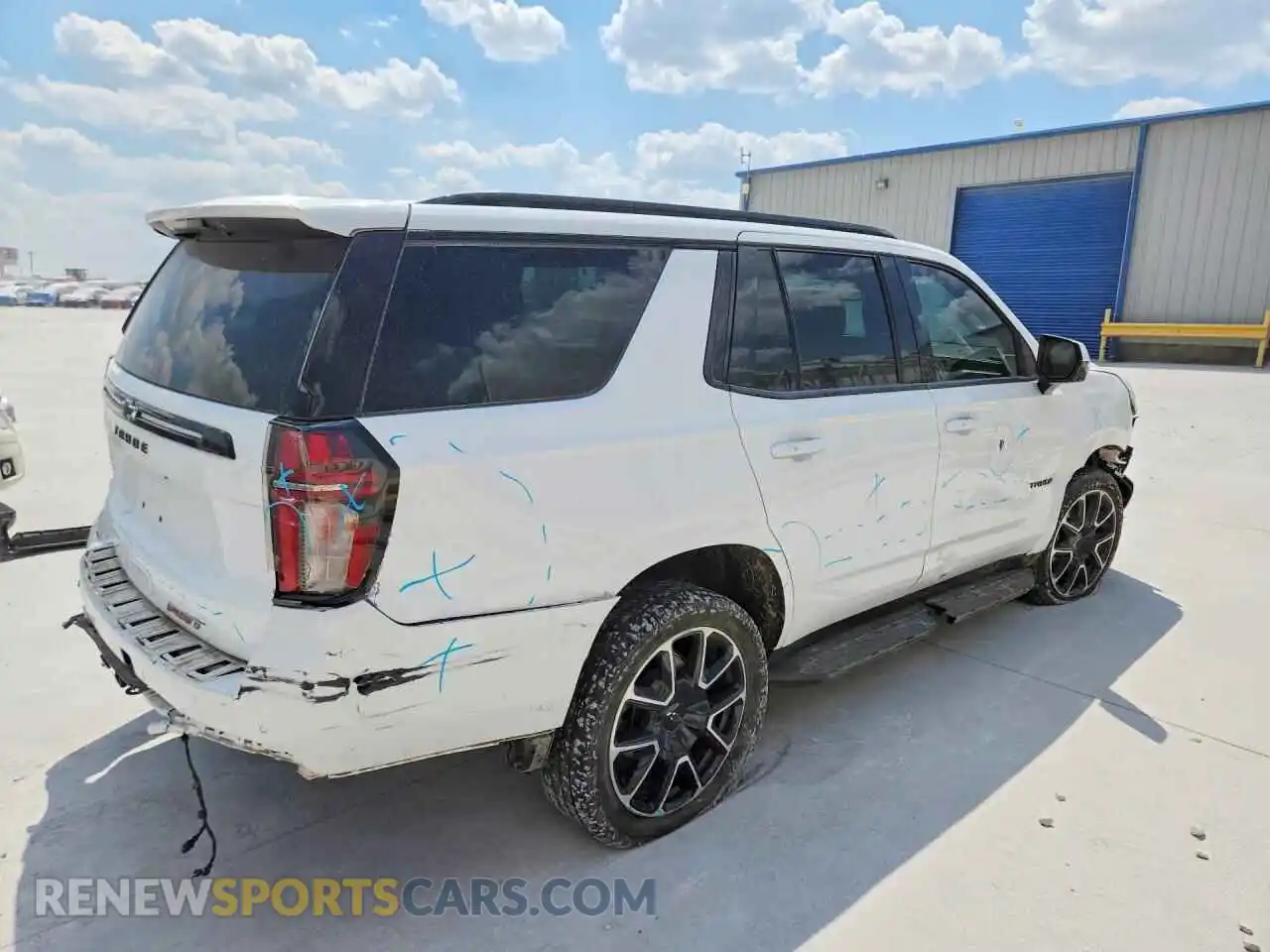 3 fotografías del automóvil dañado 1GNSCRKD2PR428444 CHEVROLET TAHOE 2023