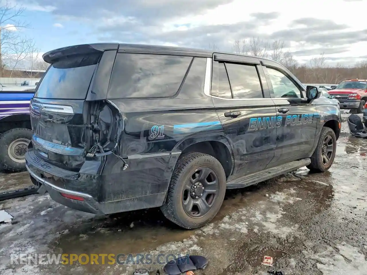 3 fotografías del automóvil dañado 1GNSKLED4PR280860 CHEVROLET TAHOE 2023