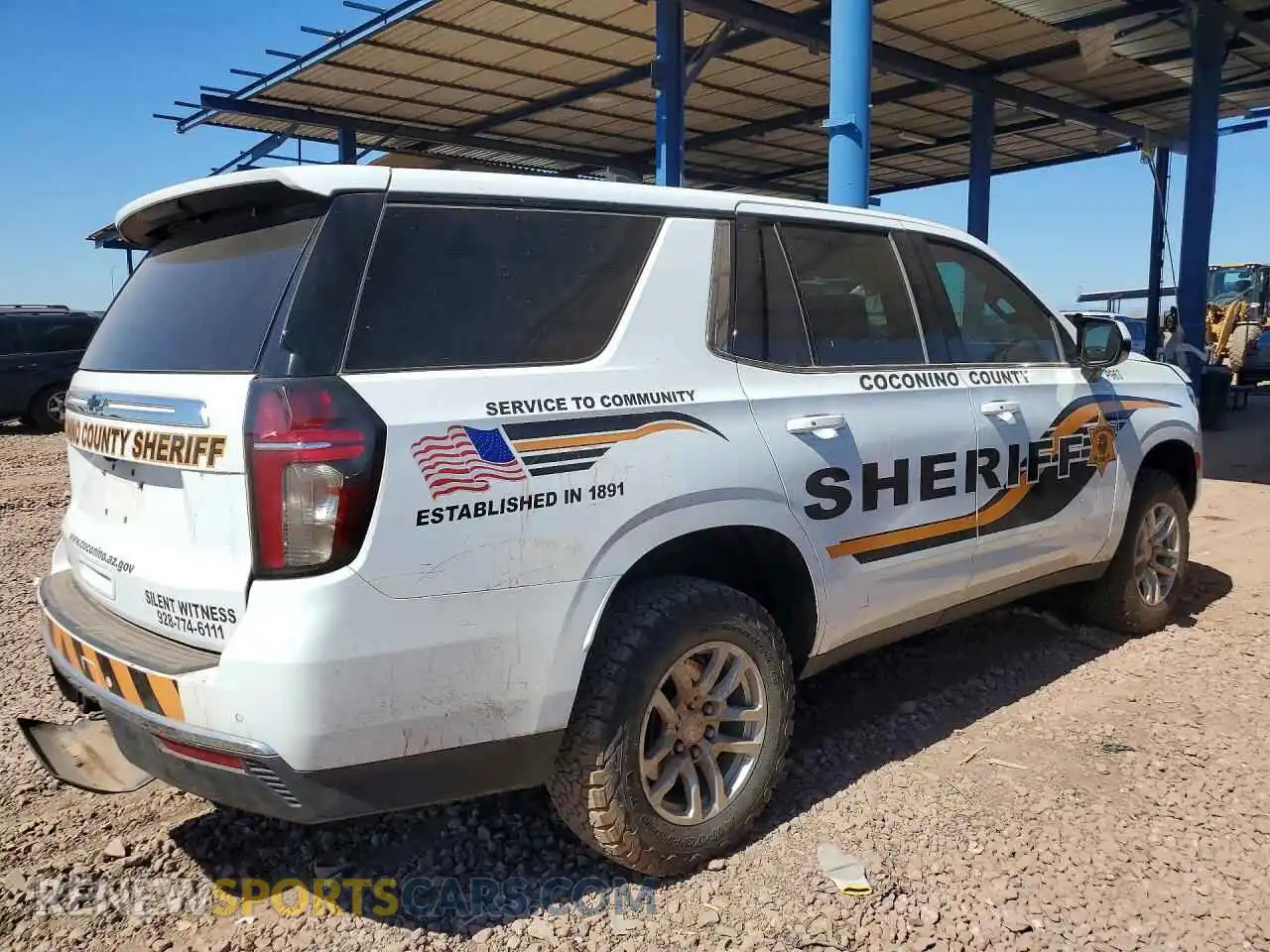 3 Photograph of a damaged car 1GNSKLED5PR168861 CHEVROLET TAHOE 2023