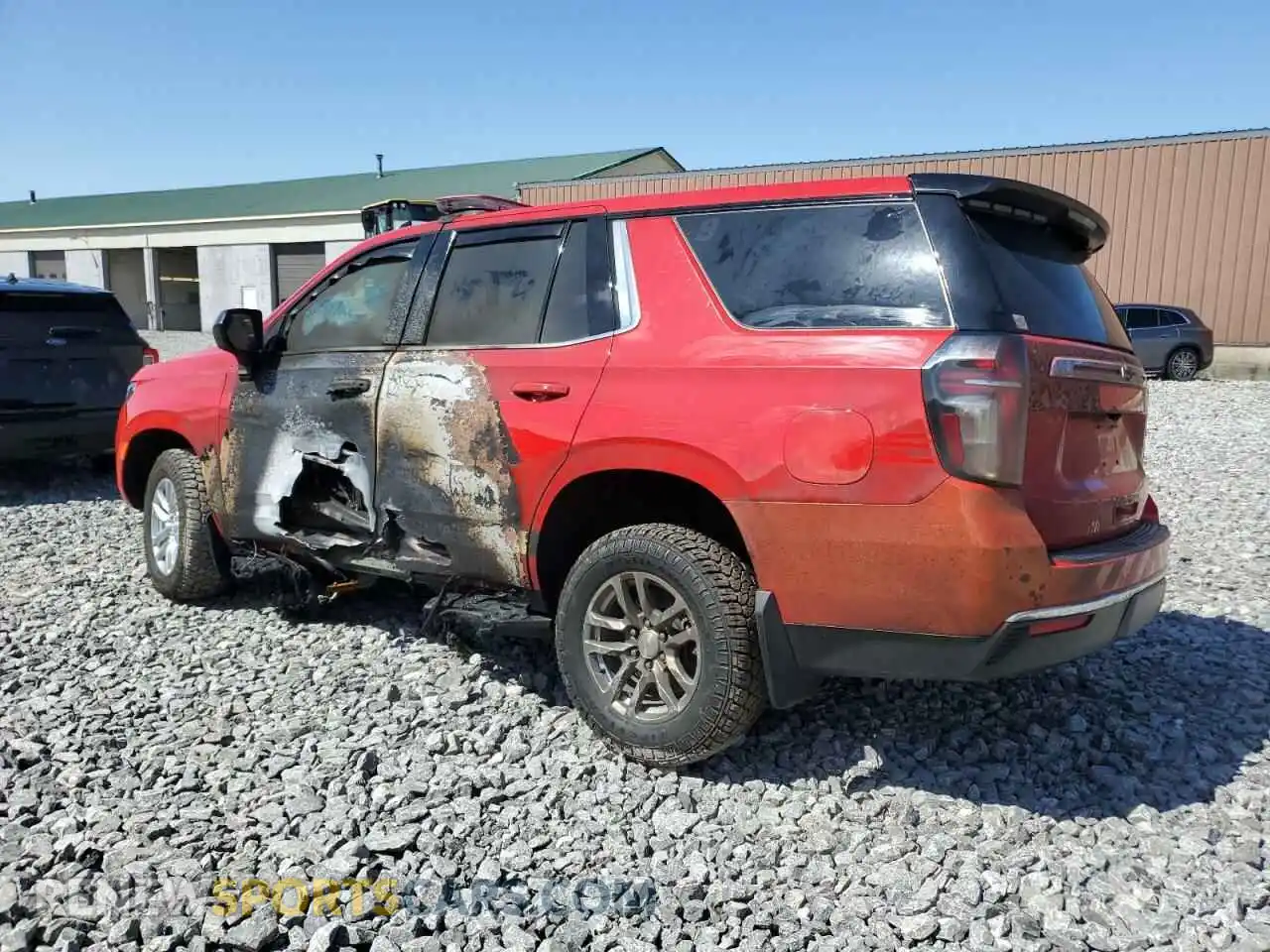 2 Photograph of a damaged car 1GNSKLED6PR267673 CHEVROLET TAHOE 2023