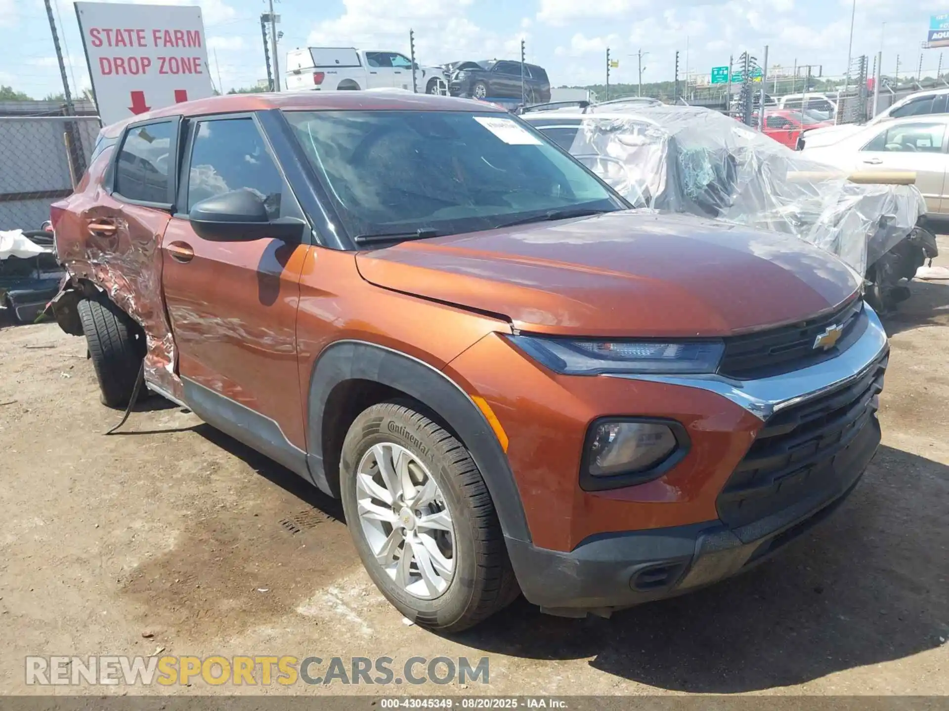 1 Photograph of a damaged car KL79MMS24MB056645 CHEVROLET TRAILBLAZER 2021