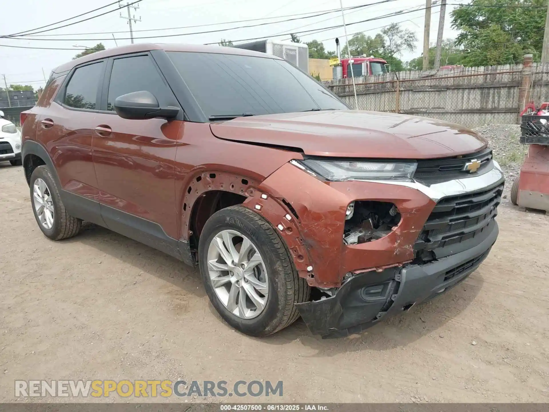 1 Photograph of a damaged car KL79MMS24MB153778 CHEVROLET TRAILBLAZER 2021