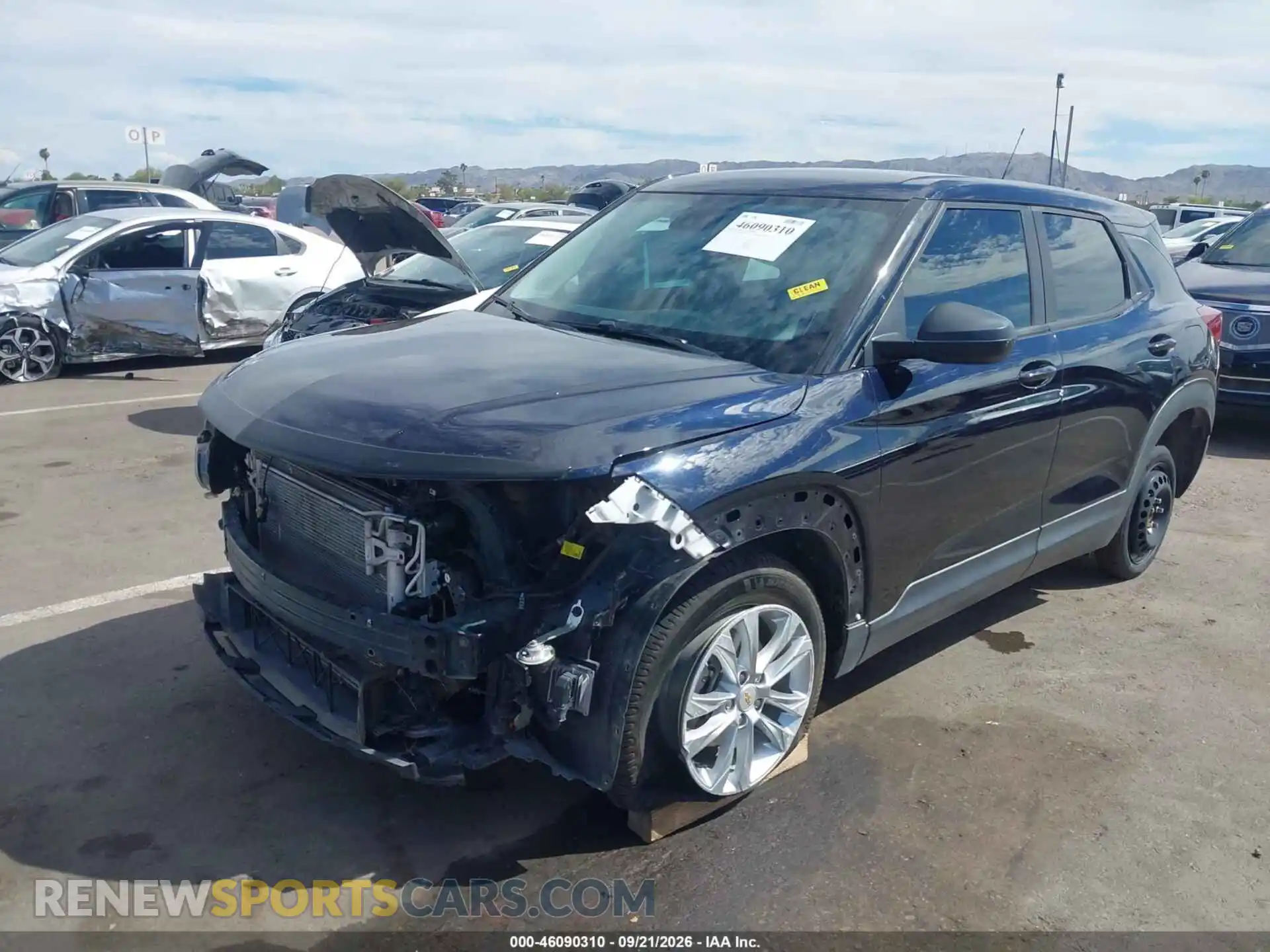 2 Photograph of a damaged car KL79MMS25MB135029 CHEVROLET TRAILBLAZER 2021