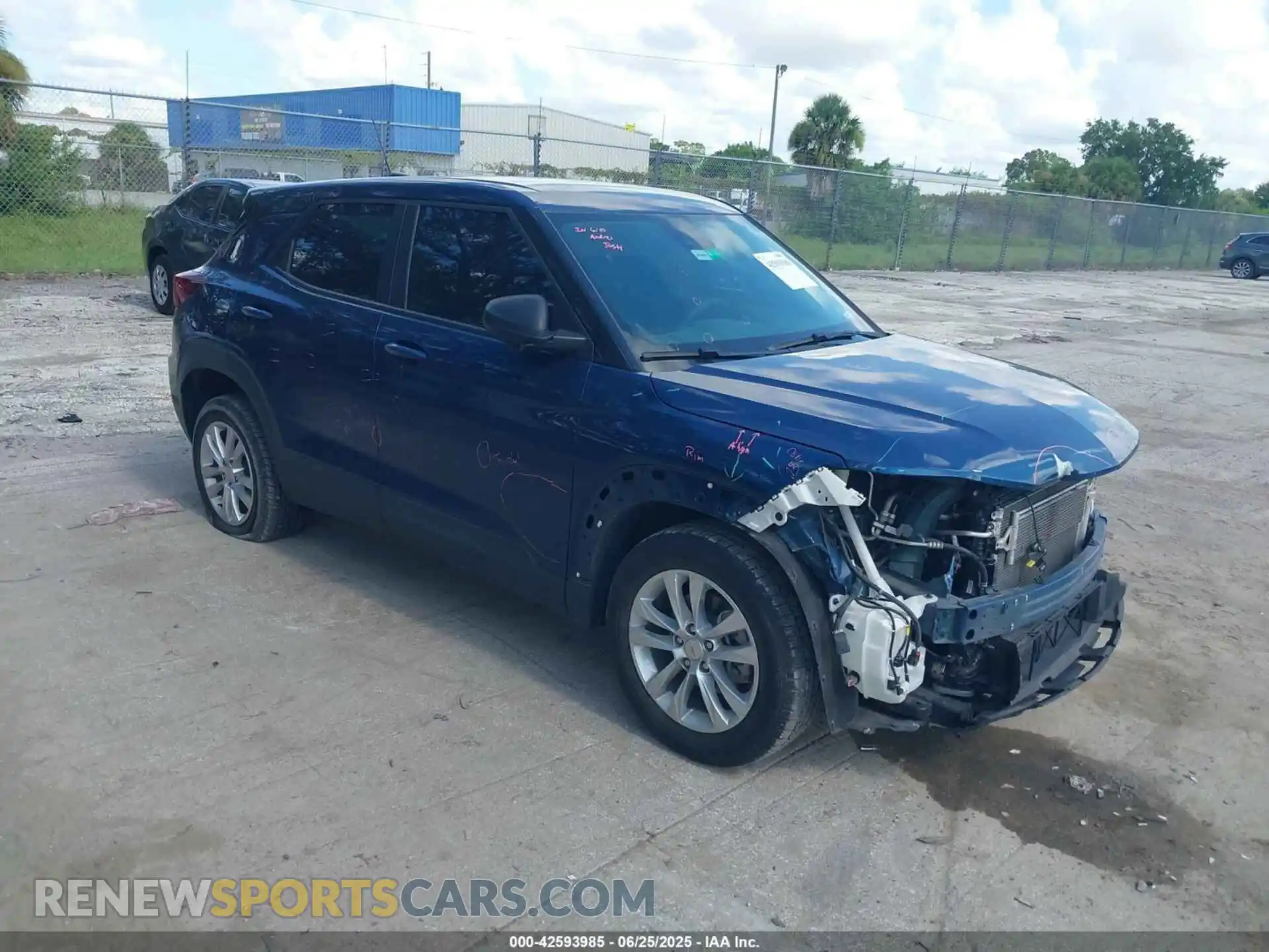 1 Photograph of a damaged car KL79MMS2XMB139559 CHEVROLET TRAILBLAZER 2021