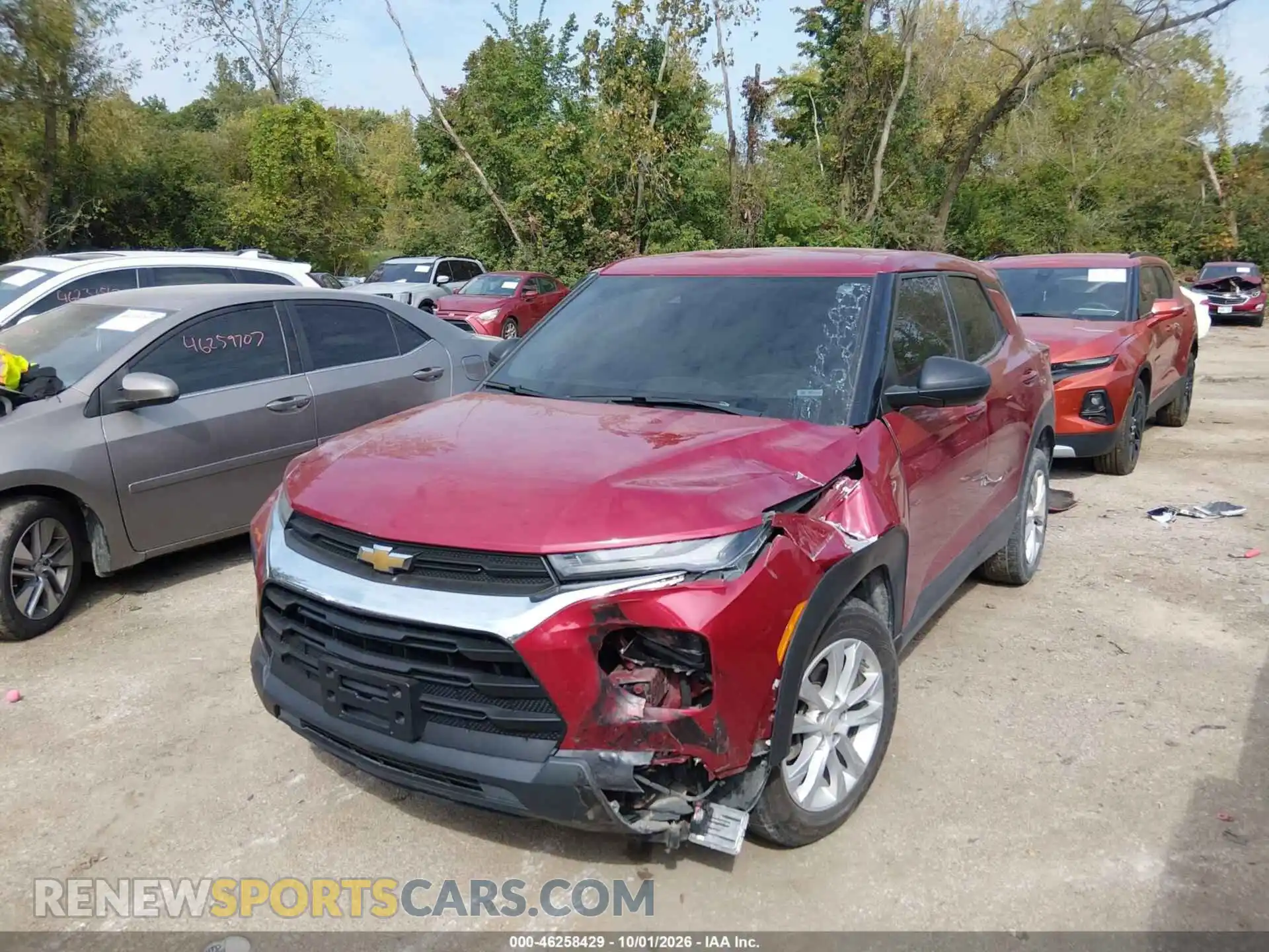 2 Фотография поврежденного автомобиля KL79MNSL7MB081585 CHEVROLET TRAILBLAZER 2021