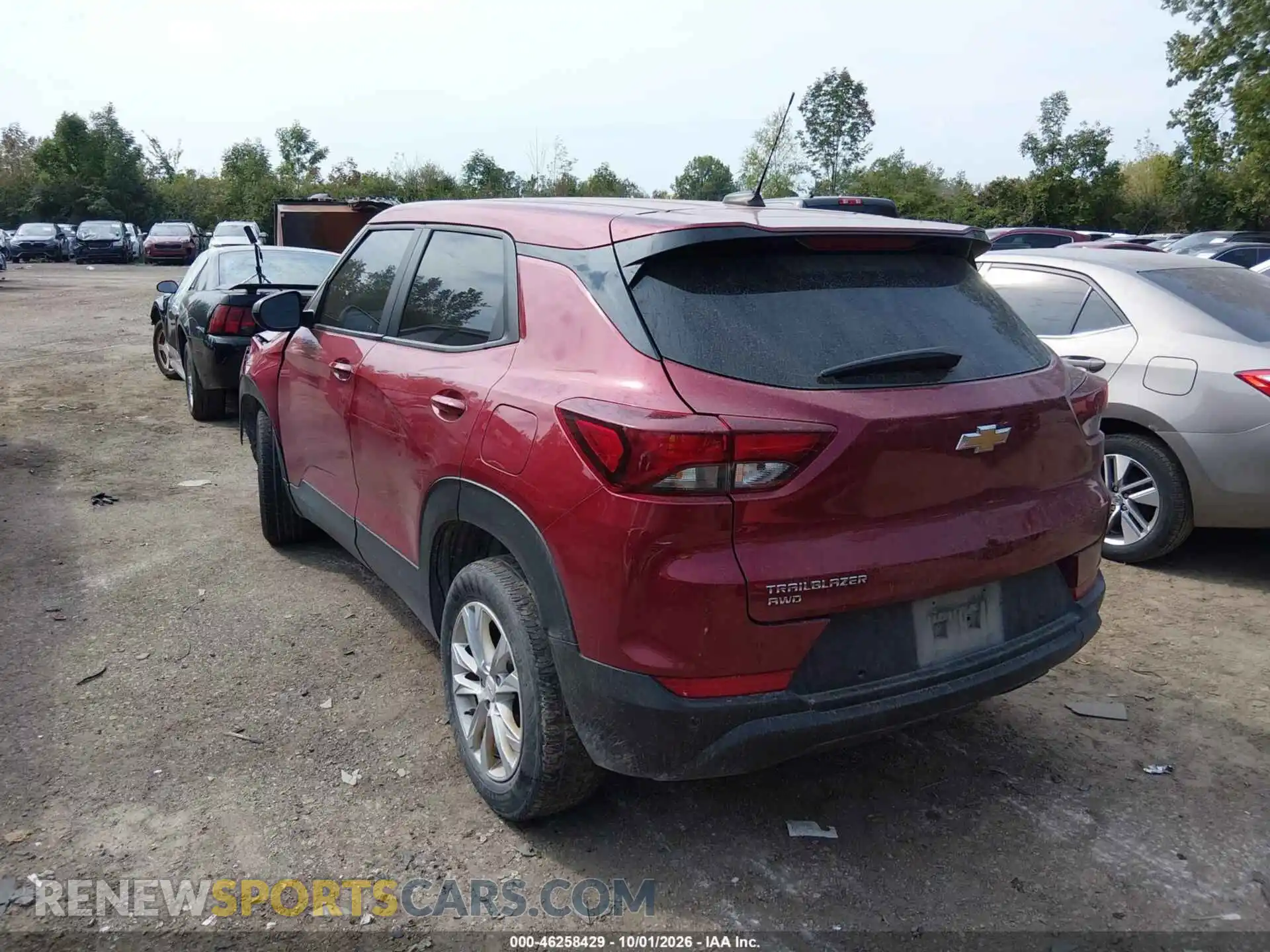 3 Фотография поврежденного автомобиля KL79MNSL7MB081585 CHEVROLET TRAILBLAZER 2021
