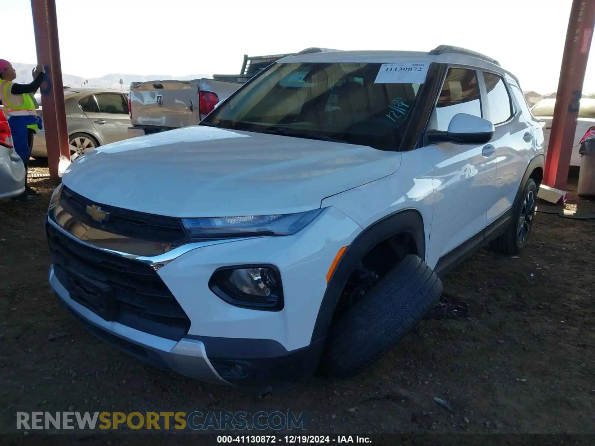 2 Photograph of a damaged car KL79MPS23MB145396 CHEVROLET TRAILBLAZER 2021