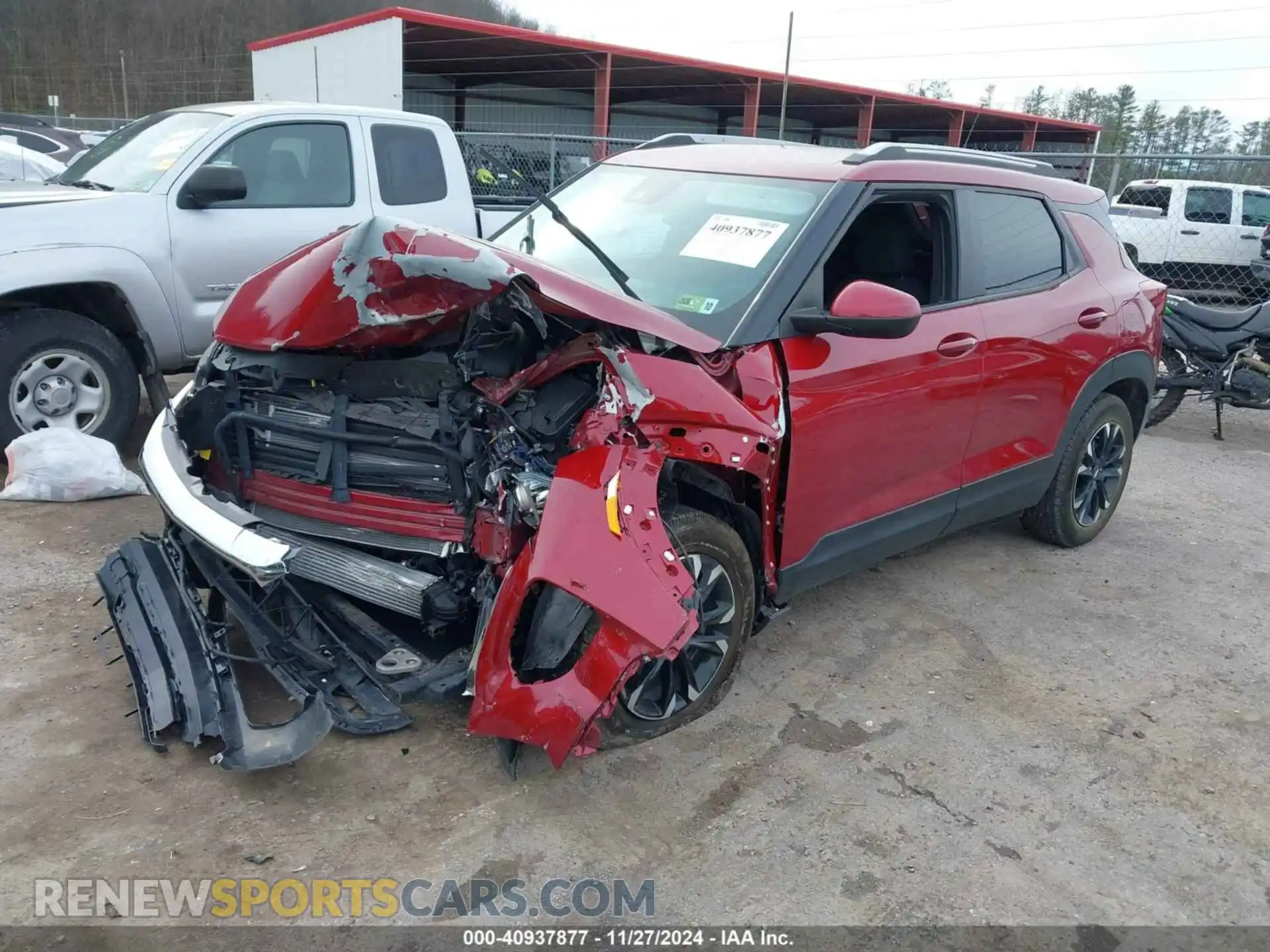 2 Photograph of a damaged car KL79MPS26MB065526 CHEVROLET TRAILBLAZER 2021