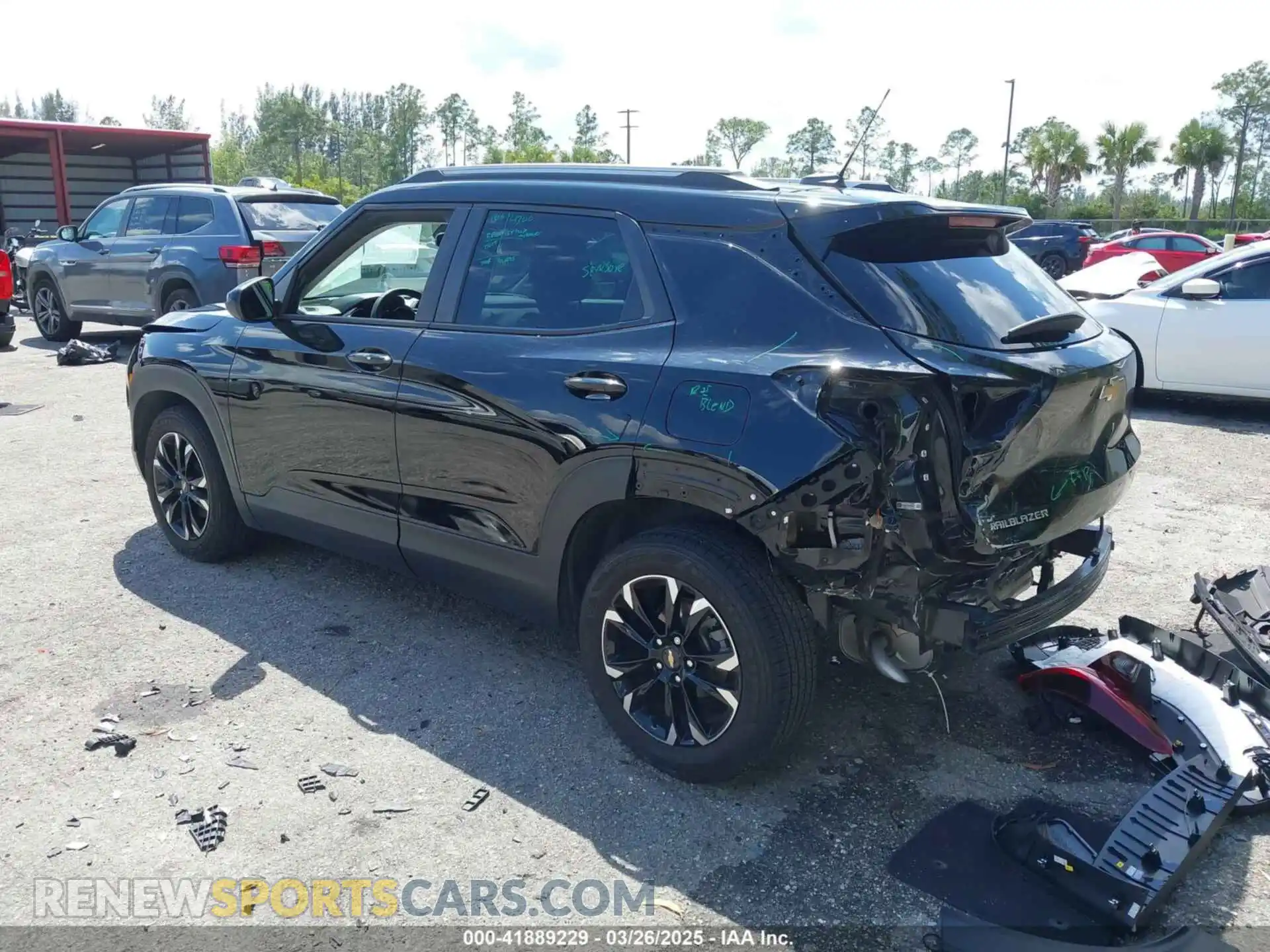 3 fotografías del automóvil dañado KL79MPSL0MB026231 CHEVROLET TRAILBLAZER 2021