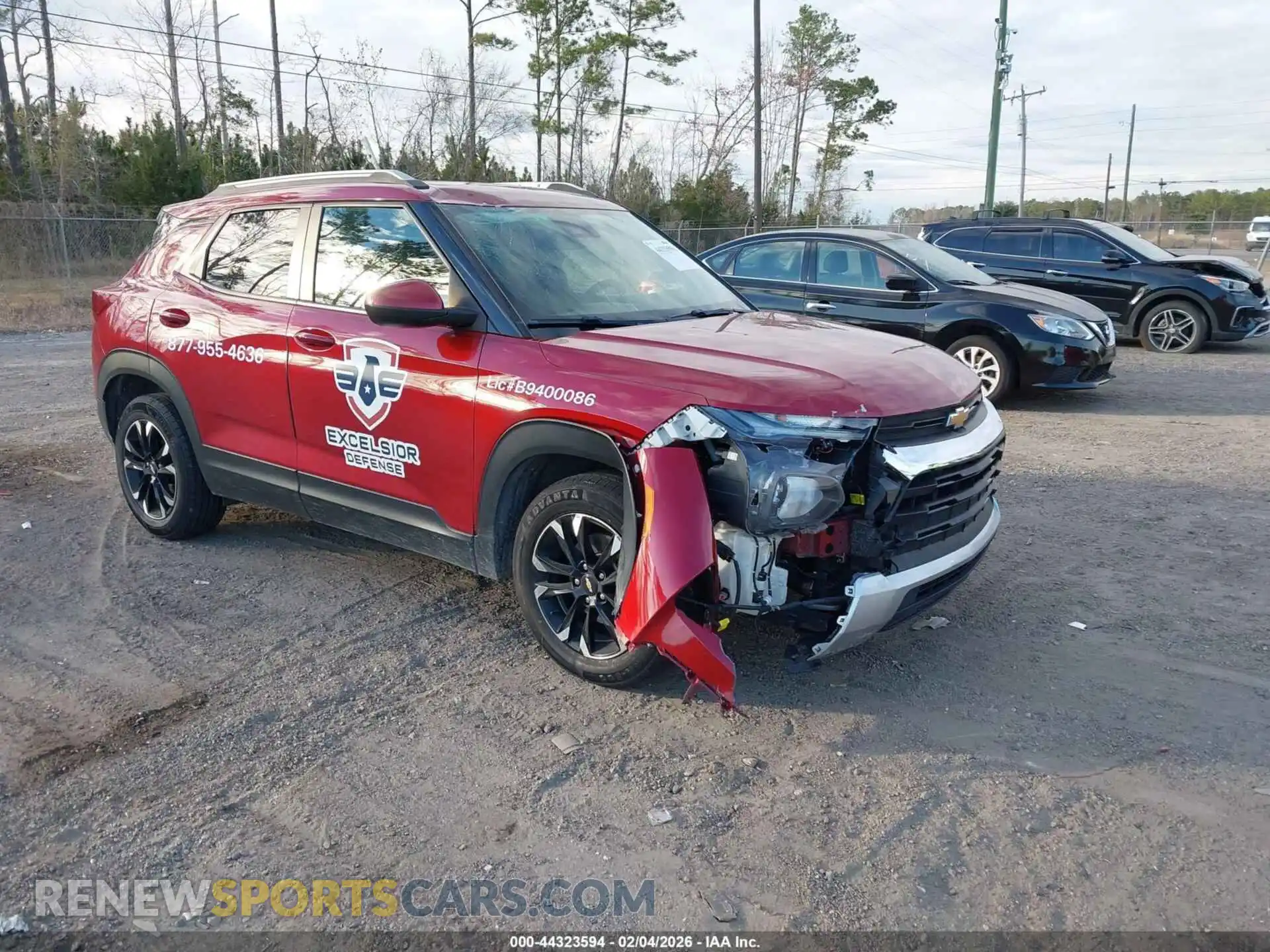 1 Photograph of a damaged car KL79MPSL5MB143626 CHEVROLET TRAILBLAZER 2021